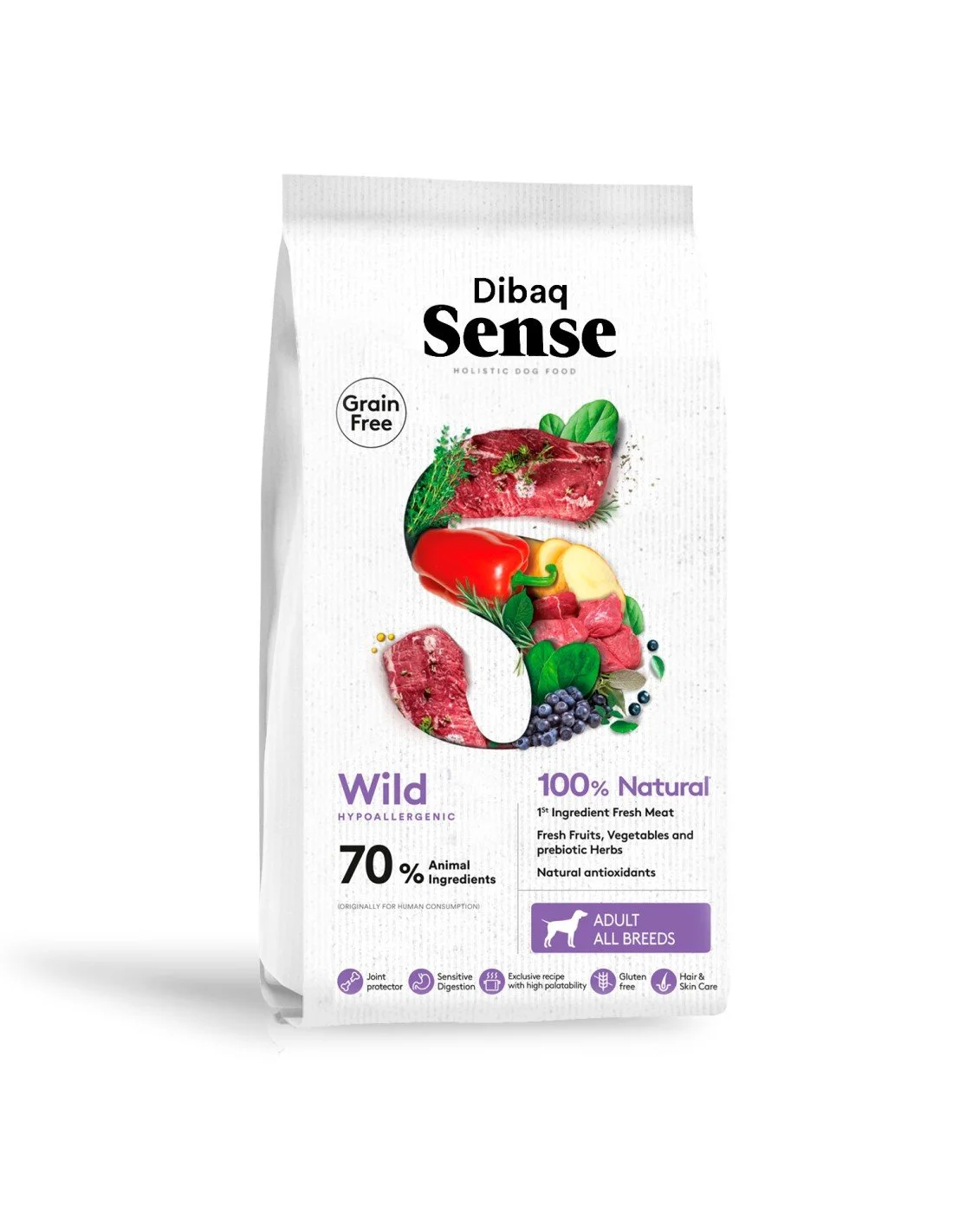 Dibaq Sense grain free jabalí y ciervo