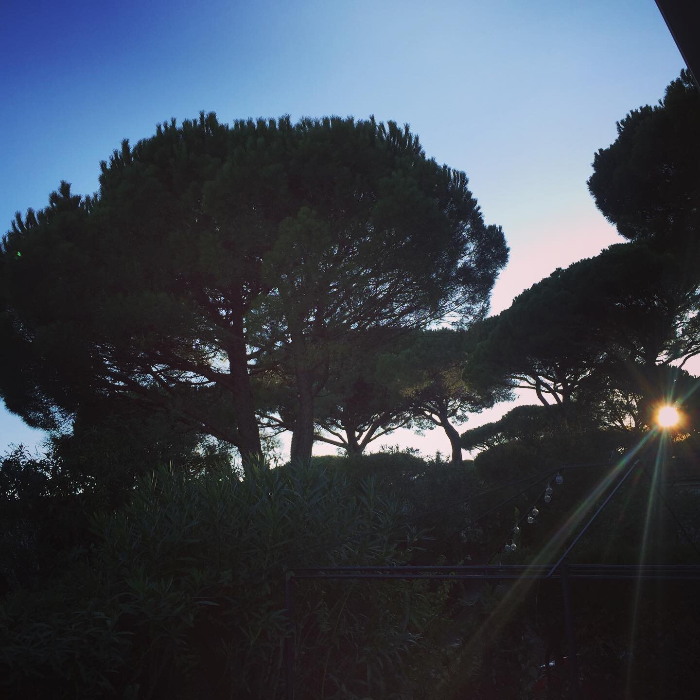 Sunset at home in #SouthOfFrance near #StTropez. So #beautiful and peaceful