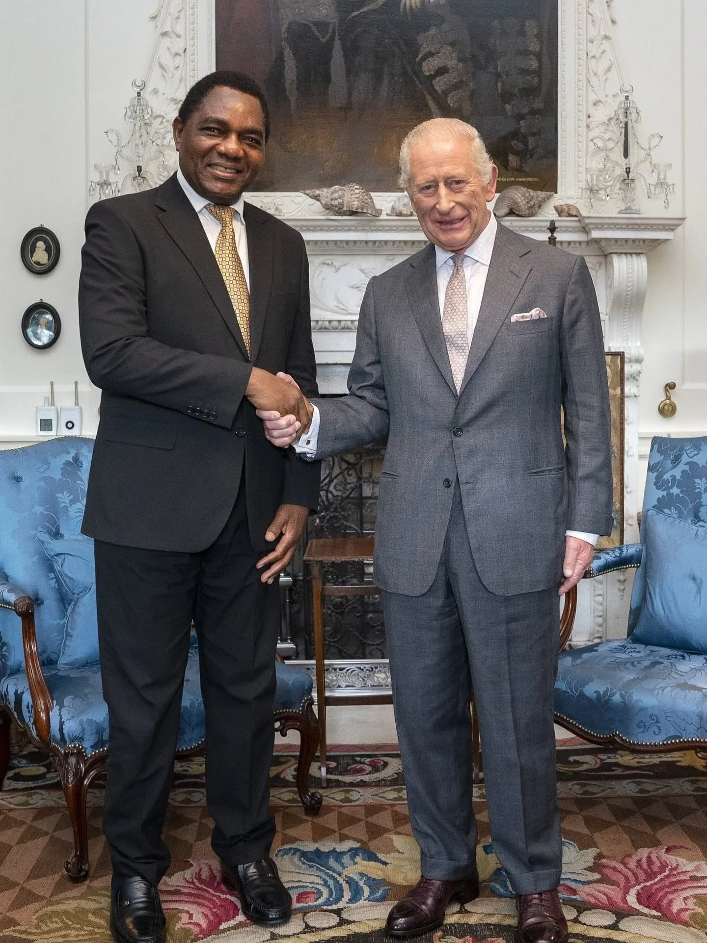 Fellow Citizens,

This morning, we had the honour of an official audience with His Majesty King Charles III at Dumfries House, the private Royal residence in Glasgow, Scotland.

Our discussions focused on areas of mutual interest between Zambia and t