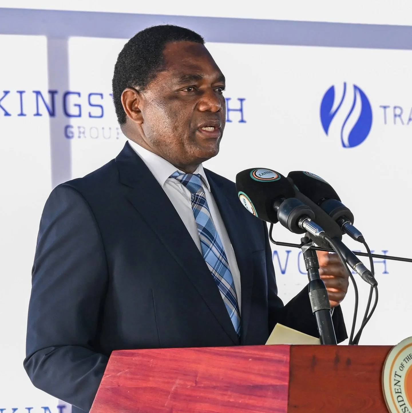 Our industrial revolution is taking shape, this morning we commissioned Trade Kings group Zambia’s first-ever glucose and starch manufacturing plant in Lusaka’s Multi-Facility Economic Zone (MFEZ).
The USD 110 million investment makes ou