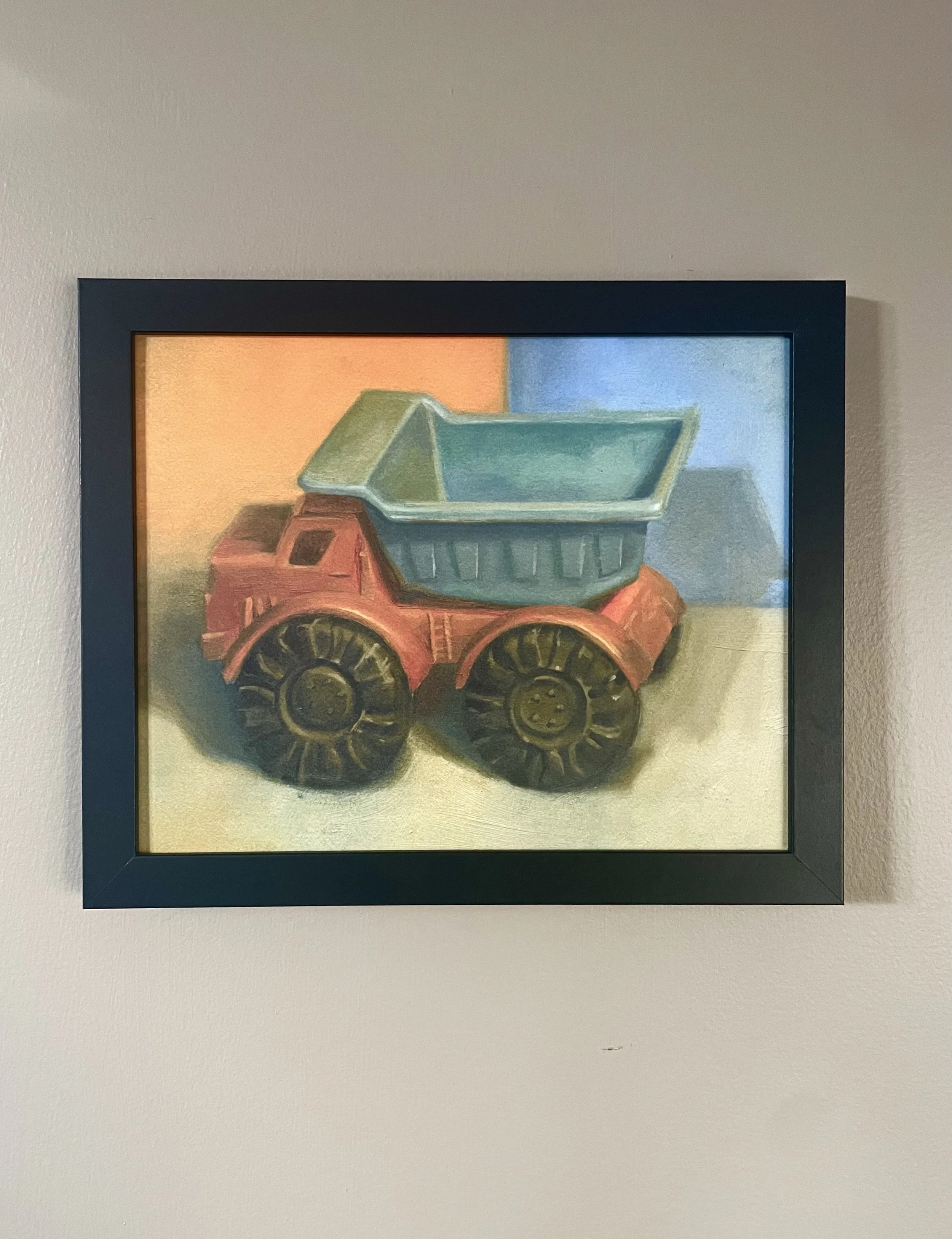 Dump Truck Art Print - Framed