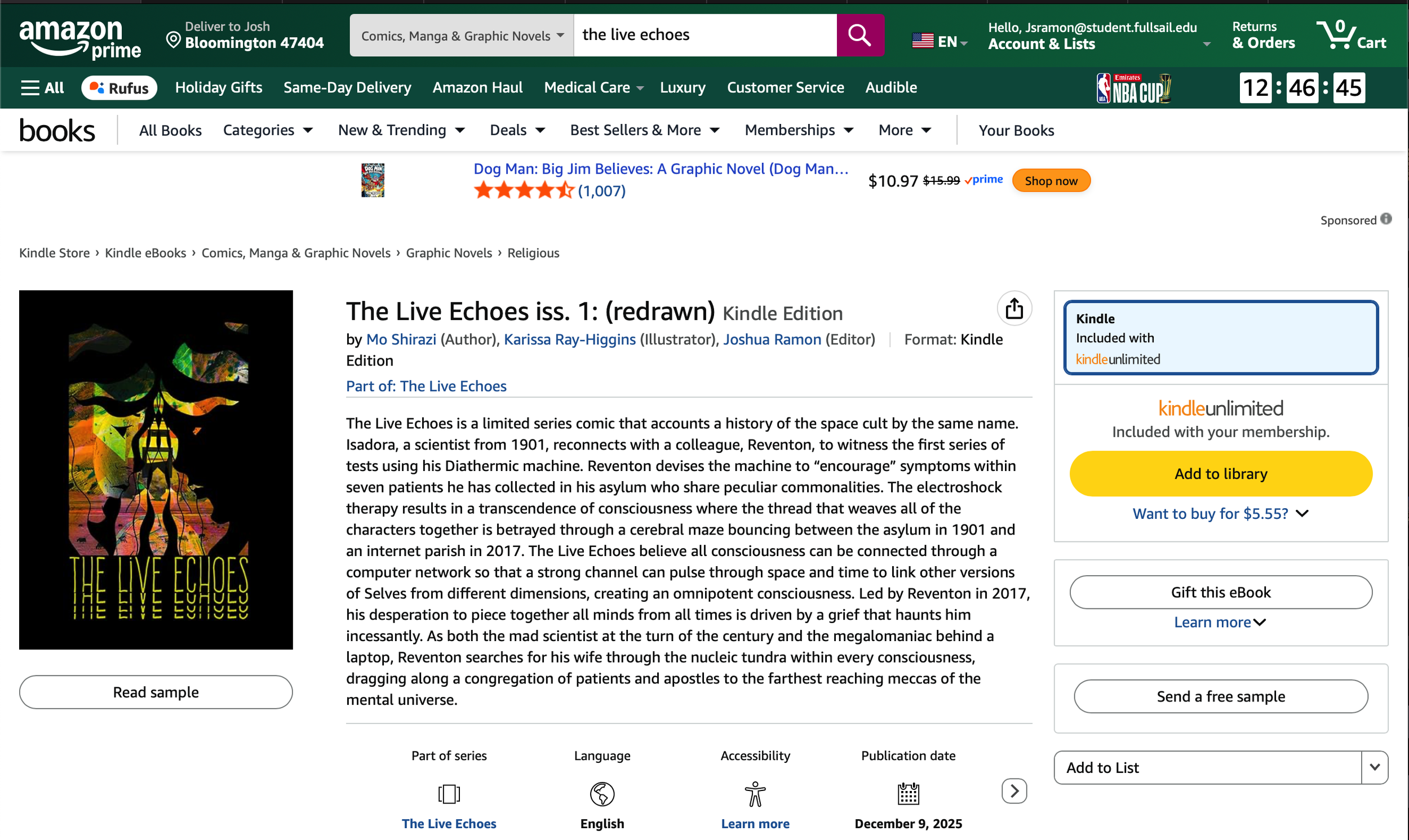 THE LIVE ECHOES ARRIVES ON KINDLE/AMAZON