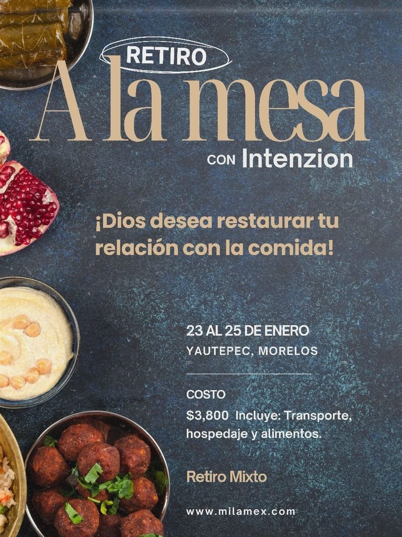 Retiro Intenzion: A la mesa

Restaurar tu relaci&oacute;n con la comida 
va mucho m&aacute;s all&aacute; de aprender qu&eacute; comer. 
Es sanar un v&iacute;nculo profundo 
que influye en cada &aacute;rea de tu vida: 
tu cuerpo, tus emociones, tu his