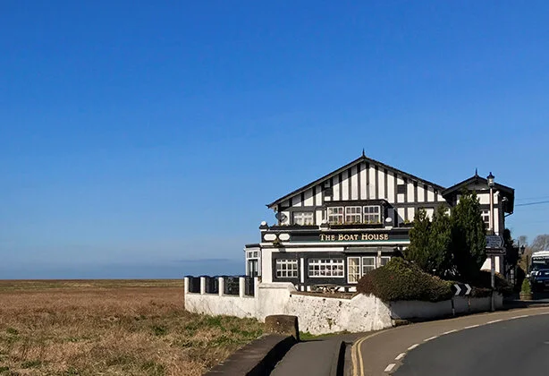 Medlock moor up at The Boat House