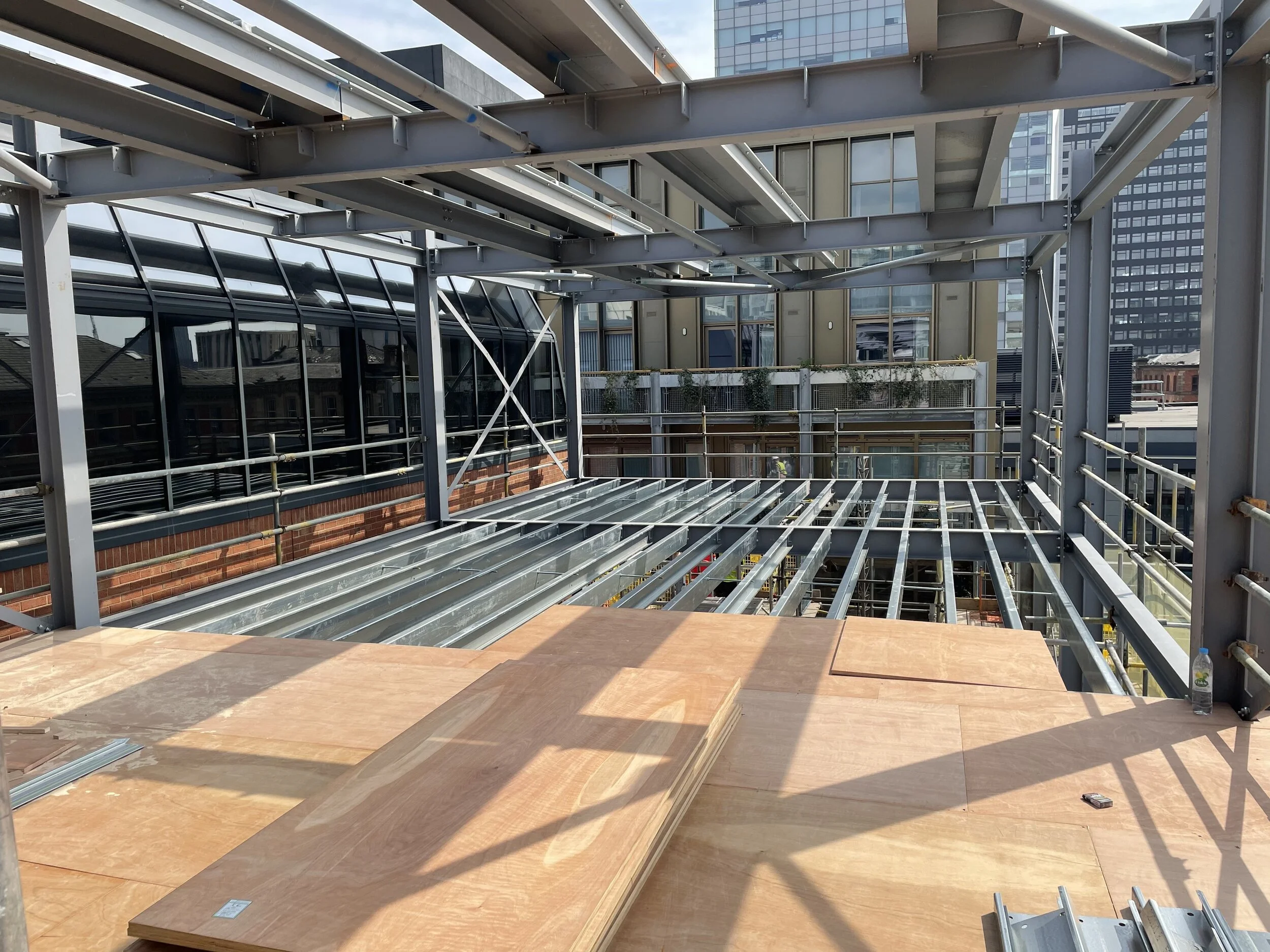 Work in full flow over at Manchester’s Mosley street