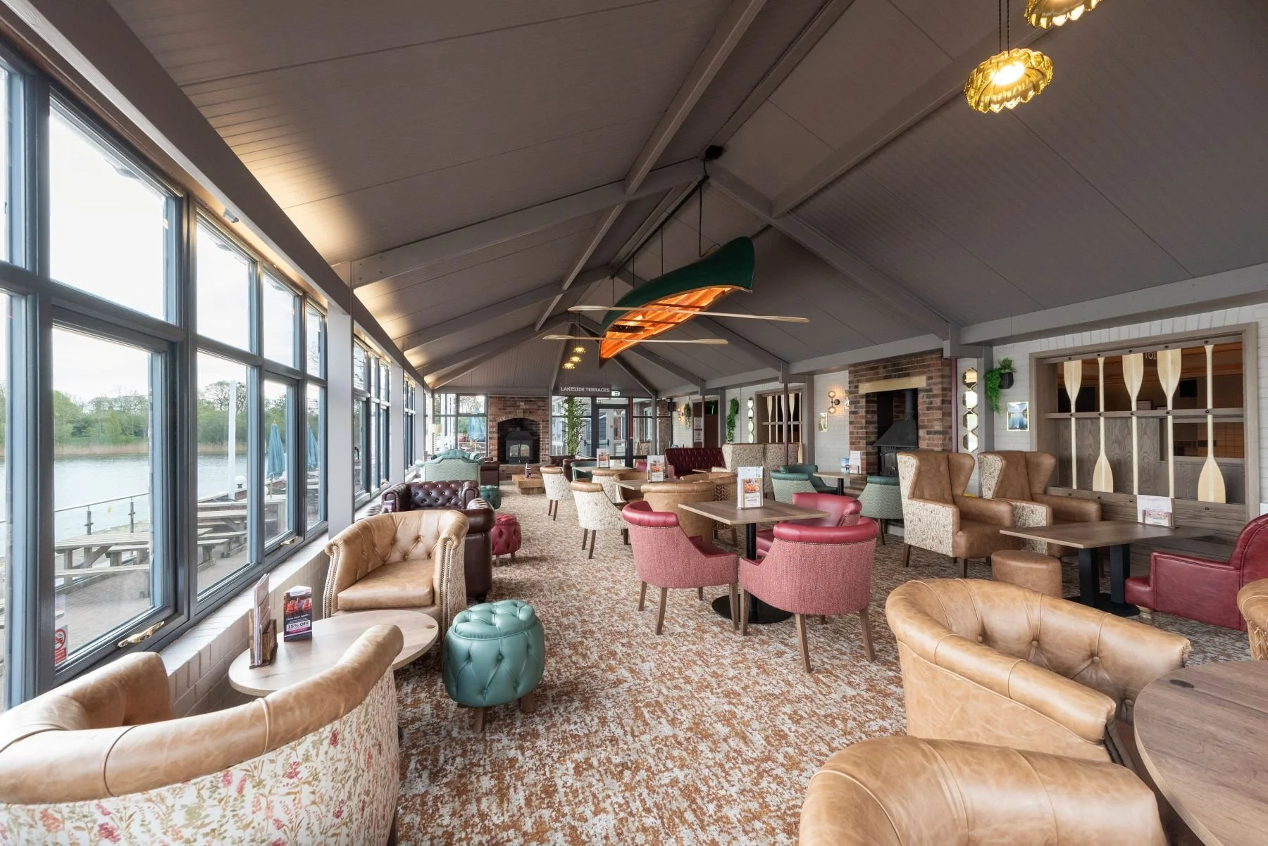 seven lakes lounge and restaurant area following full refurb by medlock frb