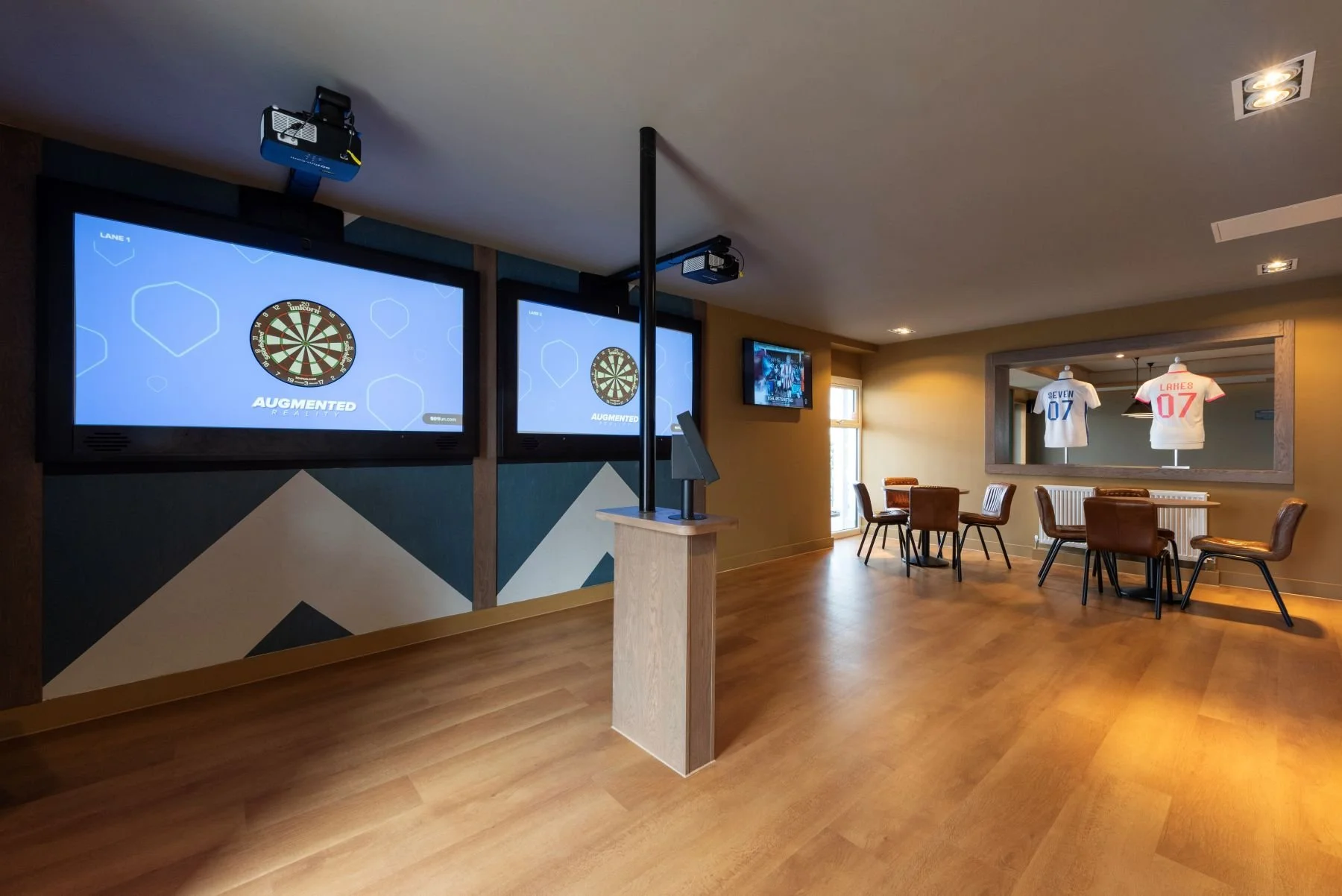 seven lakes interactive darts area