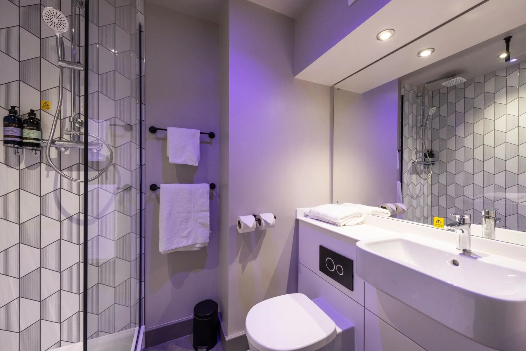 new bathroom in extension by medlock frb at premier inn goole