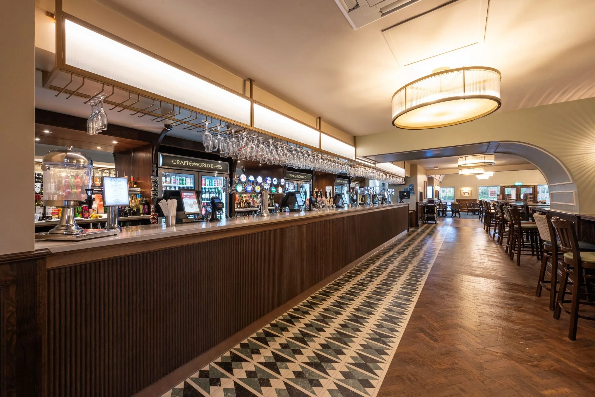 haven cala gran wetherspoons pub the springfield large bar area