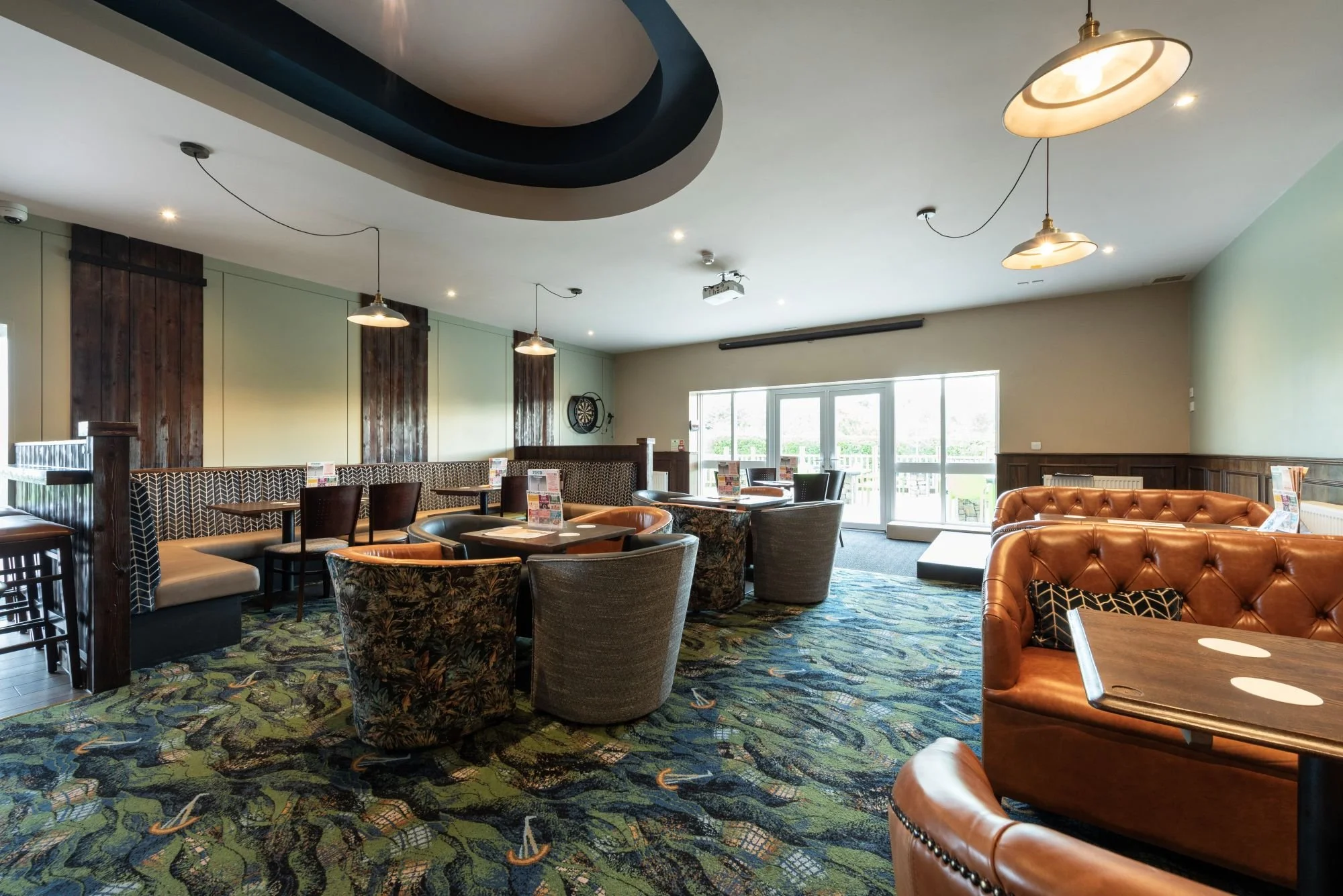 haven cala gran wetherspoons pub the springfield booths and dining tables