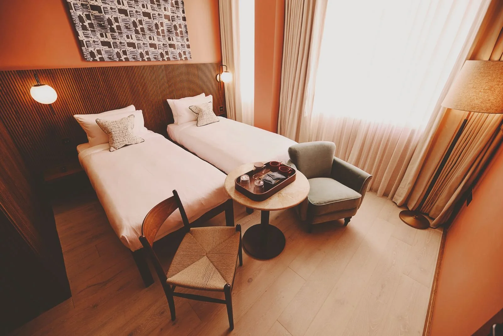 Mollie's hotel manchester build and fit out medlock frb twin room