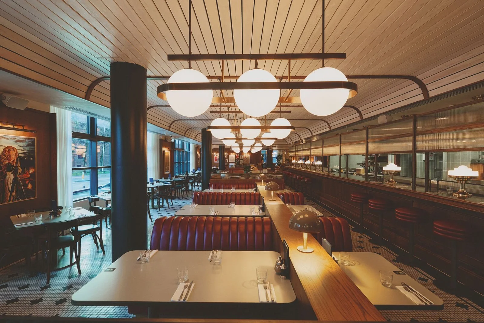 mollie's diner and bar manchester fit out by medlock diner booths