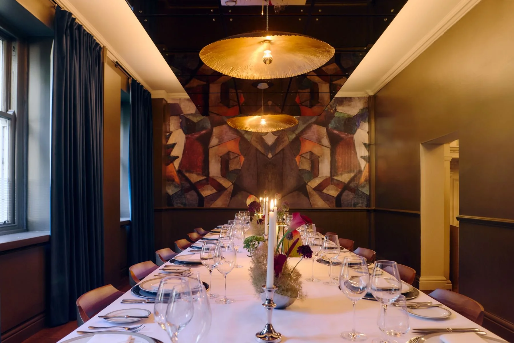 gaucho manchester restaurant fit out by medlock frb private dining area