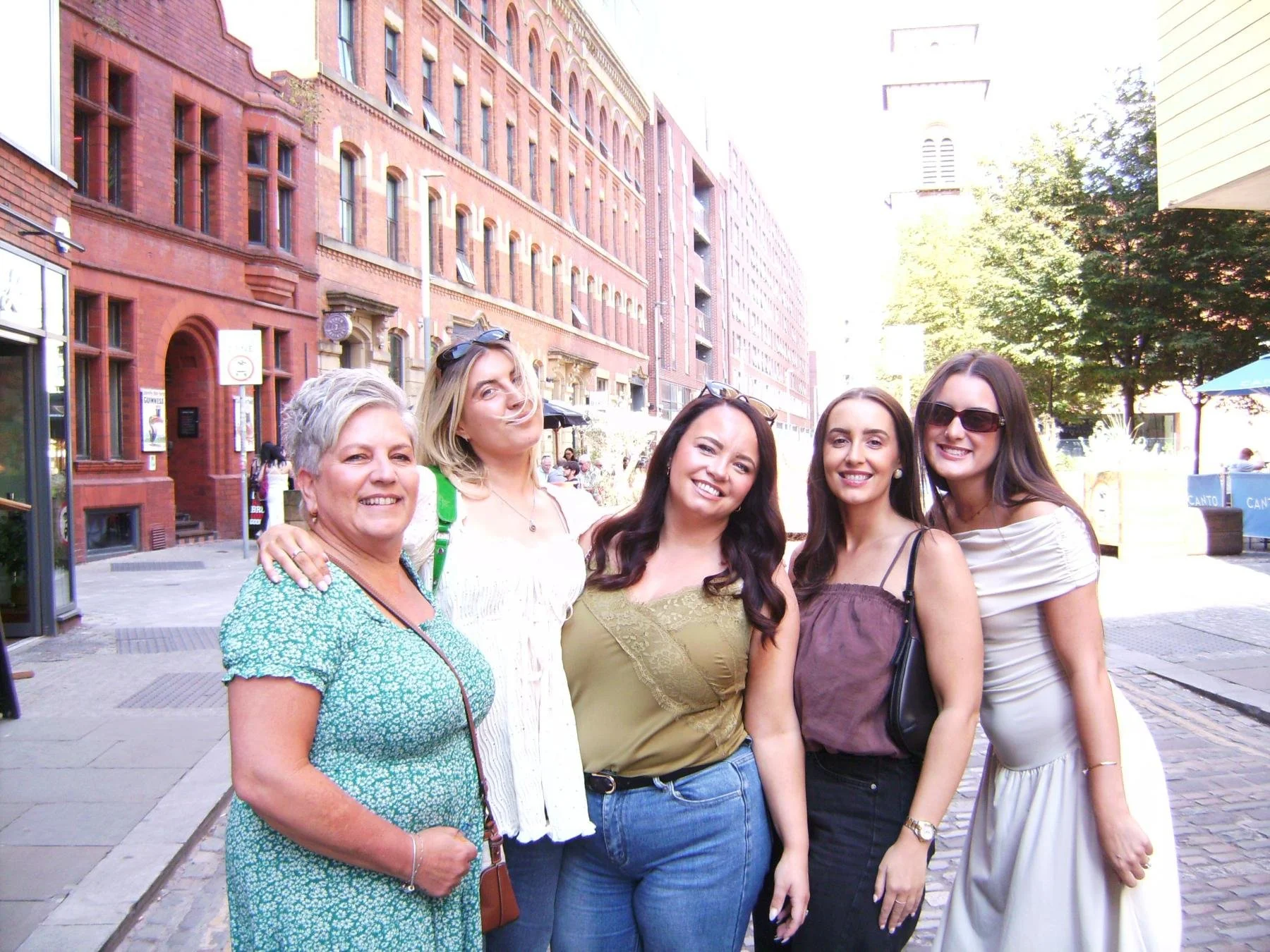 five Medlock colleagues out for a trip in manchester