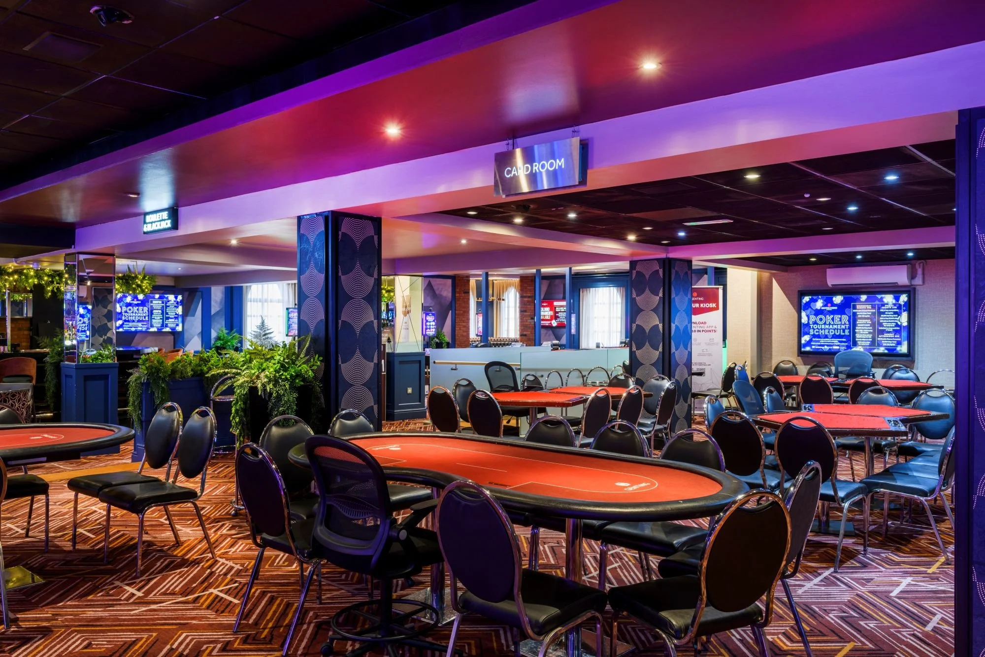 genting casino blackpool specialist refurbishment by medlock frb showing games tables