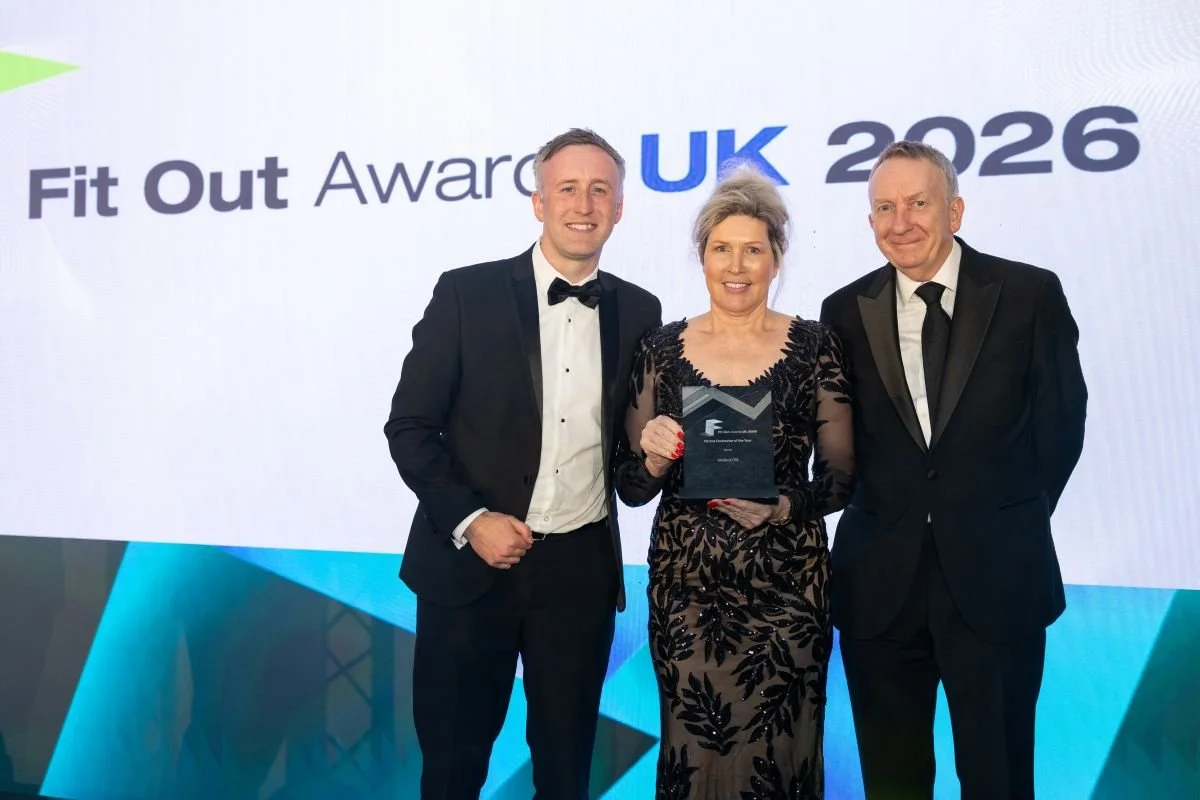 Fit Out Contractor of the Year Medlock FRB with Lewis Riley and Mike Peden