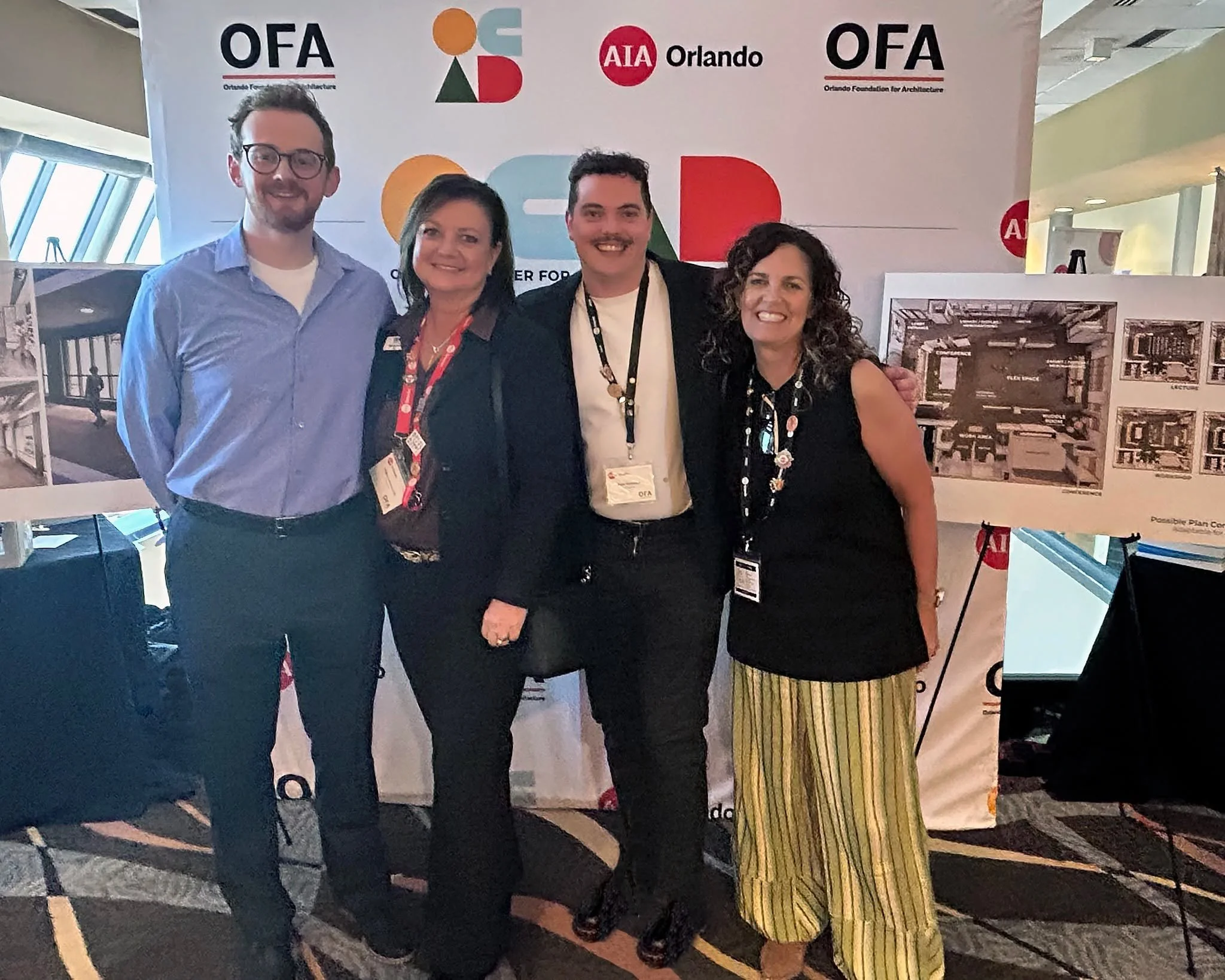 Last week at the AIA Orlando Conference & Expo, Debra Lemons, AIA, Chair of the Orlando Foundation for Architecture, together with the AIA Orlando President, Alexander Straughn, AIA, shared with members the vision, brand, and design for the new O