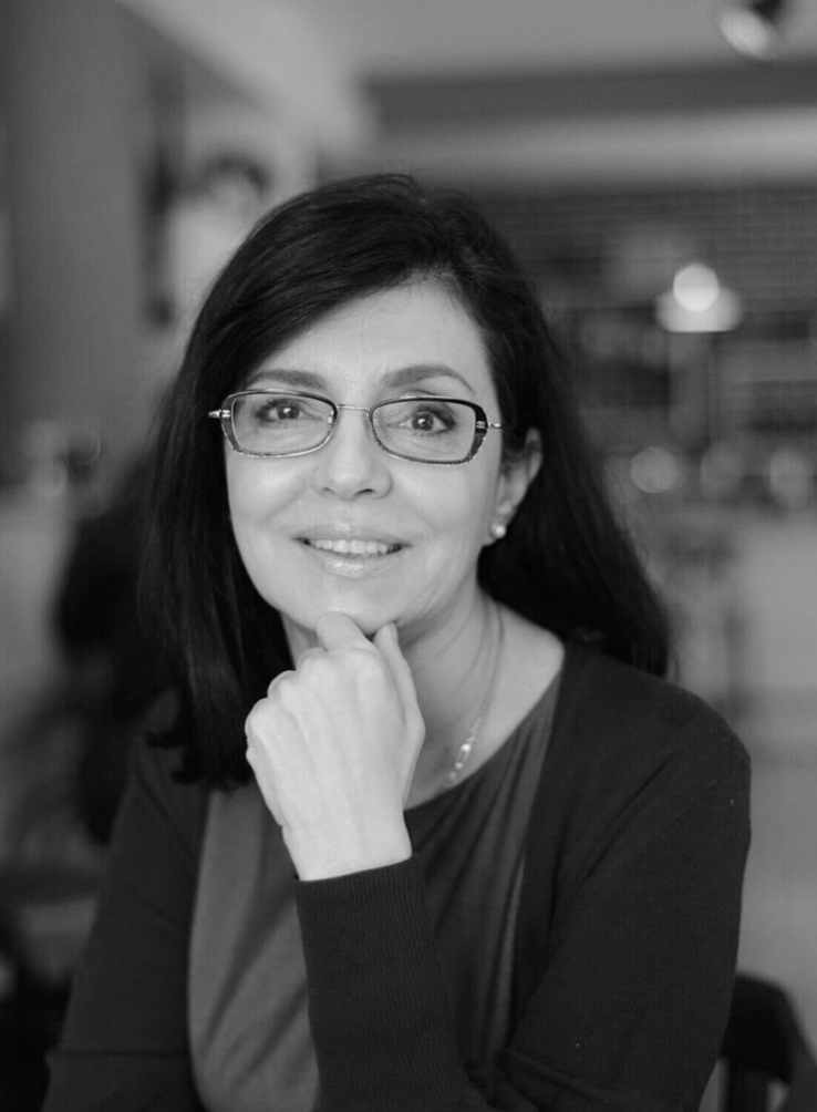 Black and white headshot of Meglena Kuneva