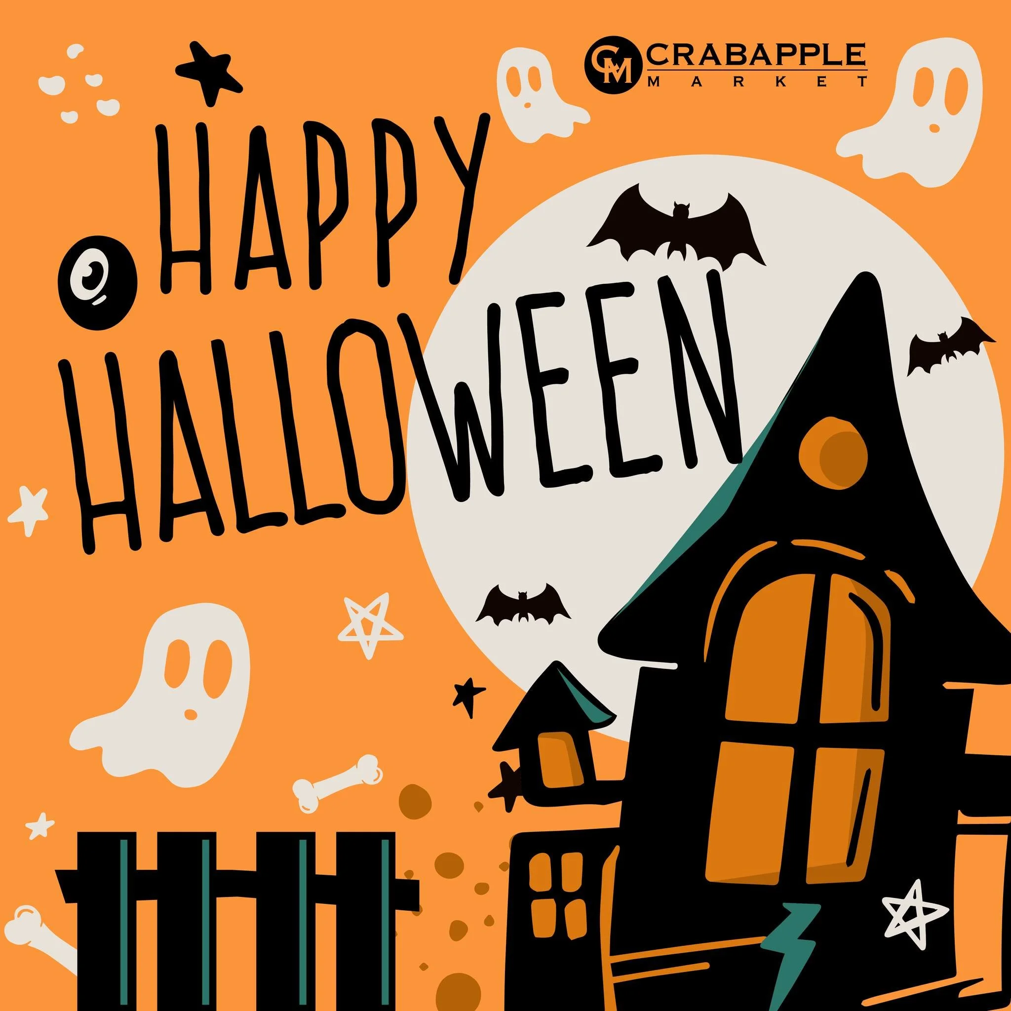 Happy Halloween from Crabapple Market! Enjoy a spooky and fun time with family and friends!