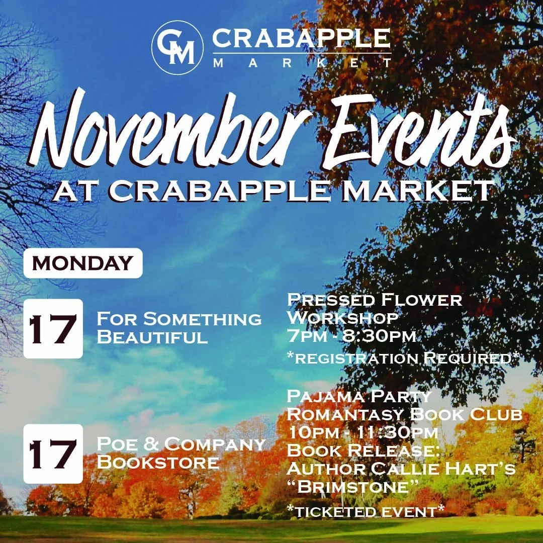 Say HELLO to another week and see what's happening all around Crabapple Market!