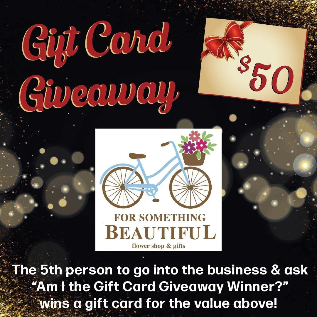 🌺Win a $50 Gift Card from @forsomethingbeautiful, Crabapple Market's own gorgeous flower and gift shop! Drop in and be the 5th person to ask, &ldquo;Am I the Gift Card Giveaway winner?&rdquo; and check out all the beautiful flowers and gifts!  Follo