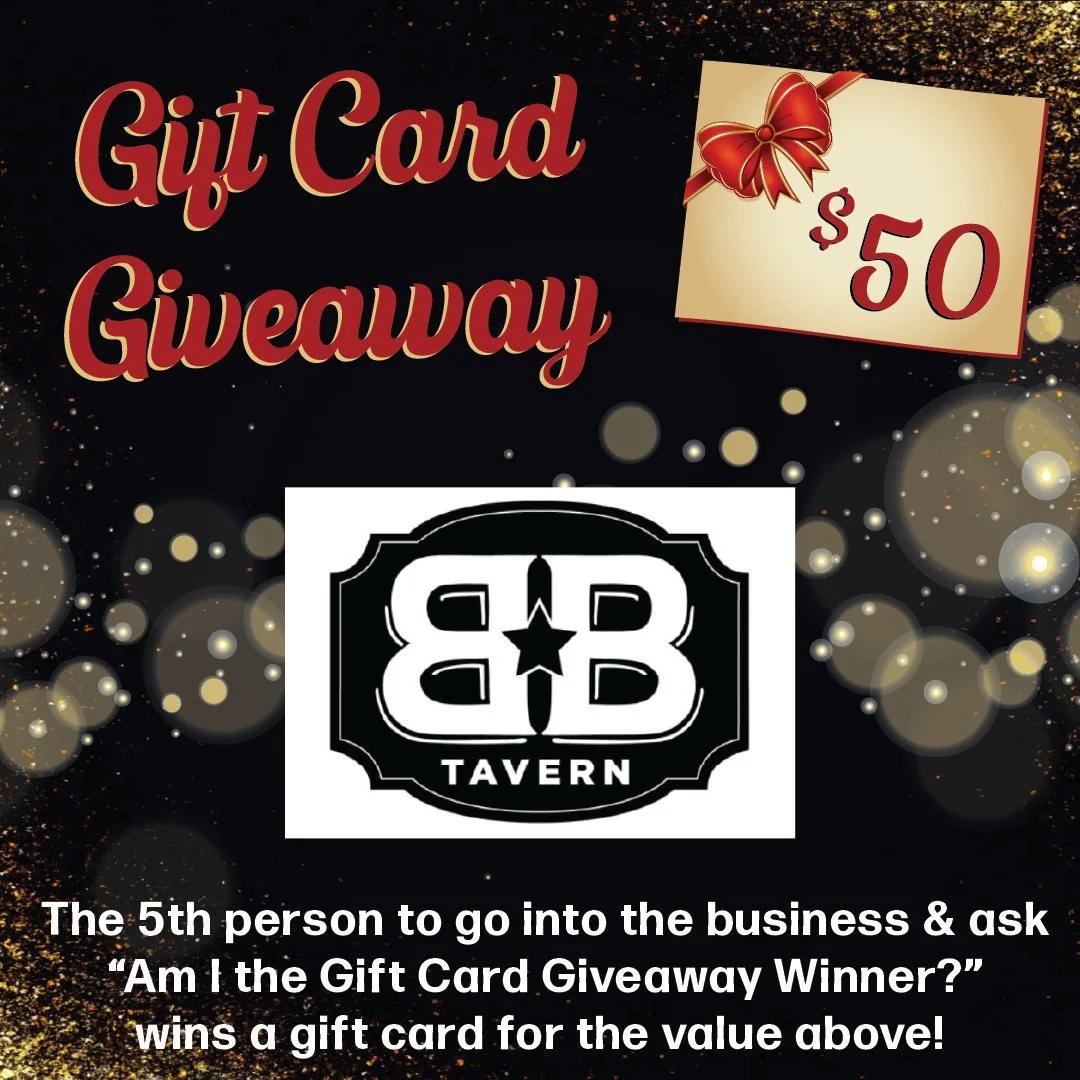 Have you tried @bandbtaverncrabapple yet? Today's a great day to stop by to try their delicious food, and be the 5th person to ask, &ldquo;Am I the Gift Card Giveaway winner?&rdquo; Follow Crabapple Market social media daily through December 22rd to 
