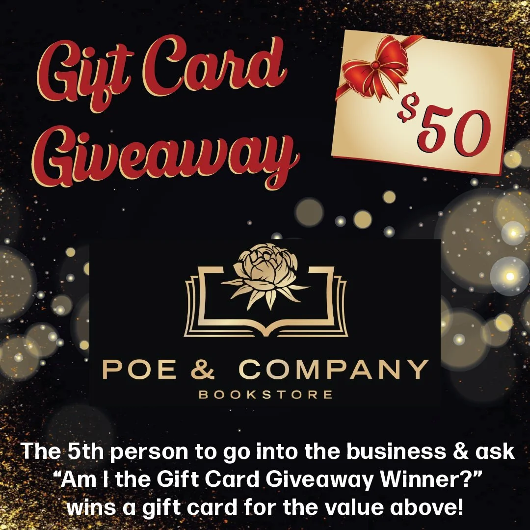 🌟Win a $50 GIFT CARD to the BEST bookstore in Milton, @poeandcompanybookstorellc! Stop in today and ask, &ldquo;Am I the Gift Card Giveaway winner?&rdquo;. The 5th person to ask at Poe &amp; Company will be the winner of a $50 gift card. Shop all th