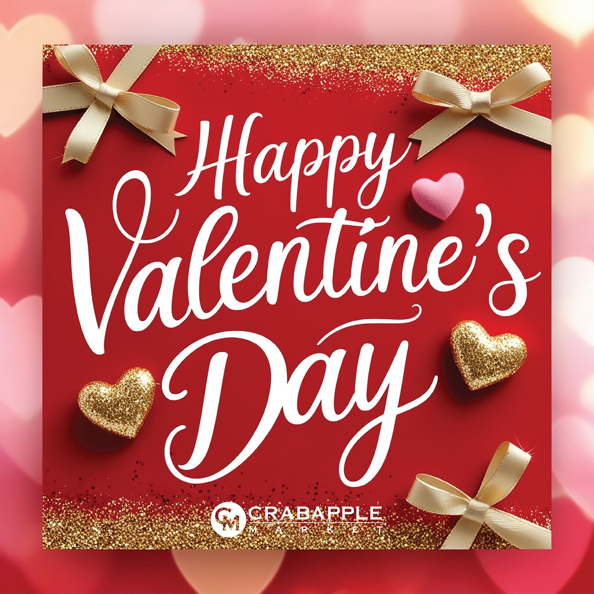 💕🩷Happy Valentine's Day from Crabapple Market! Enjoy your day and spread some L*O*V*E !🩷💕
We appreciate all our patrons who support our restaurants, shops, and businesses. 
"LOVE is patient, LOVE is kind, it does not envy, it does not boast,