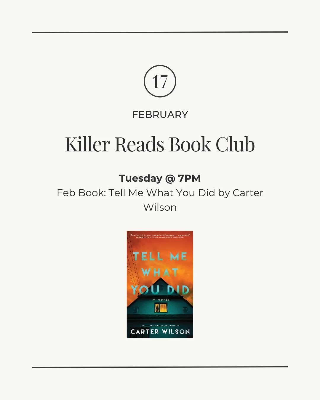 💖We LOVE Poe &amp; Company Bookstore! We are very fortunate to have a locally owned bookstore that hosts book and author focused events. 
💖Check out the upcoming events for the rest of February and join in the fun. Support LOCAL and spread the love