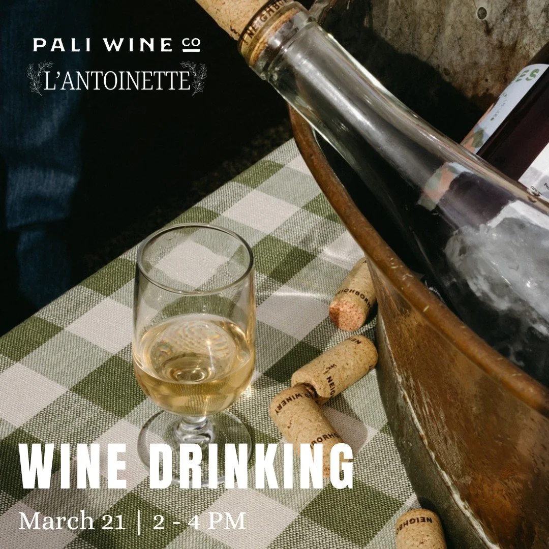 @lantoinetterestaurant is hosting two wine-centered events! 
 🍷Wine Drinking Event - Saturday, March 21st from 2 &ndash; 4PM 
Enjoy a guided tasting with Steve Grass of Pali Wine Co. as he walks you through expressive California wines&mdash;from vin