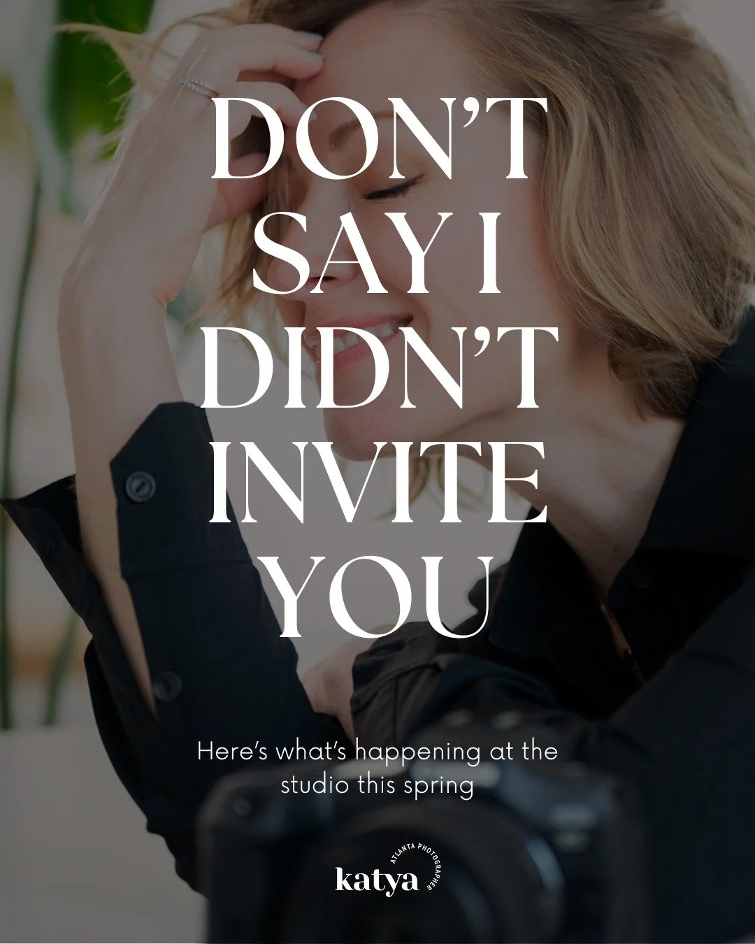 You are invited! See what&rsquo;s coming UP this Spring from @katyavilchyk hosted at her Crabapple Market studio. 
⚡️Self Defense Workshop, Wednesday | April 1st, 5:30 &ndash; 7:30PM
📷Brand Minis | April 17th 
📷Mommy &amp; Me Mini Sessions | May 3r