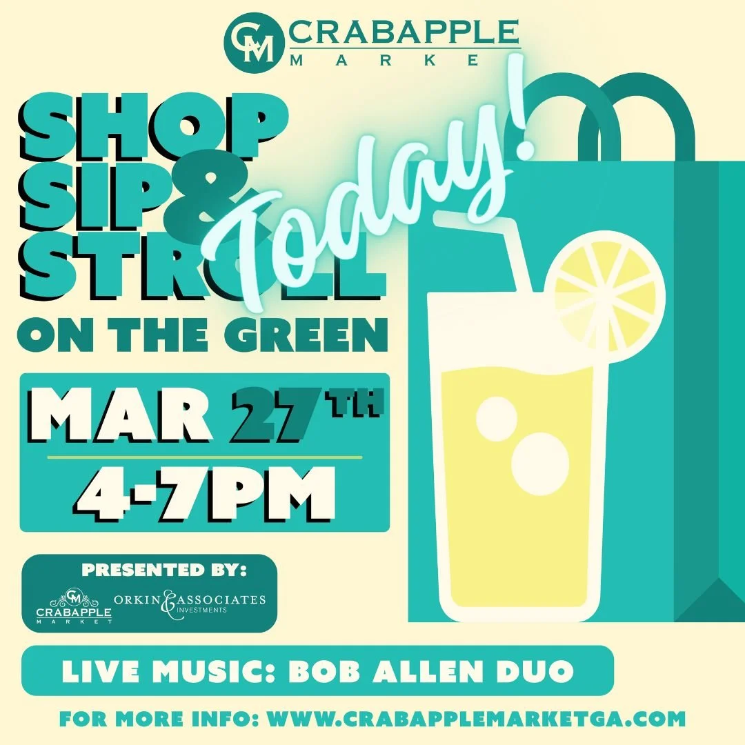 TODAY on The Green! SHOPPING🛍️SIPPING🍸STROLLING🚶&zwj;♀️&zwj;➡️ from 4 - 7PM.