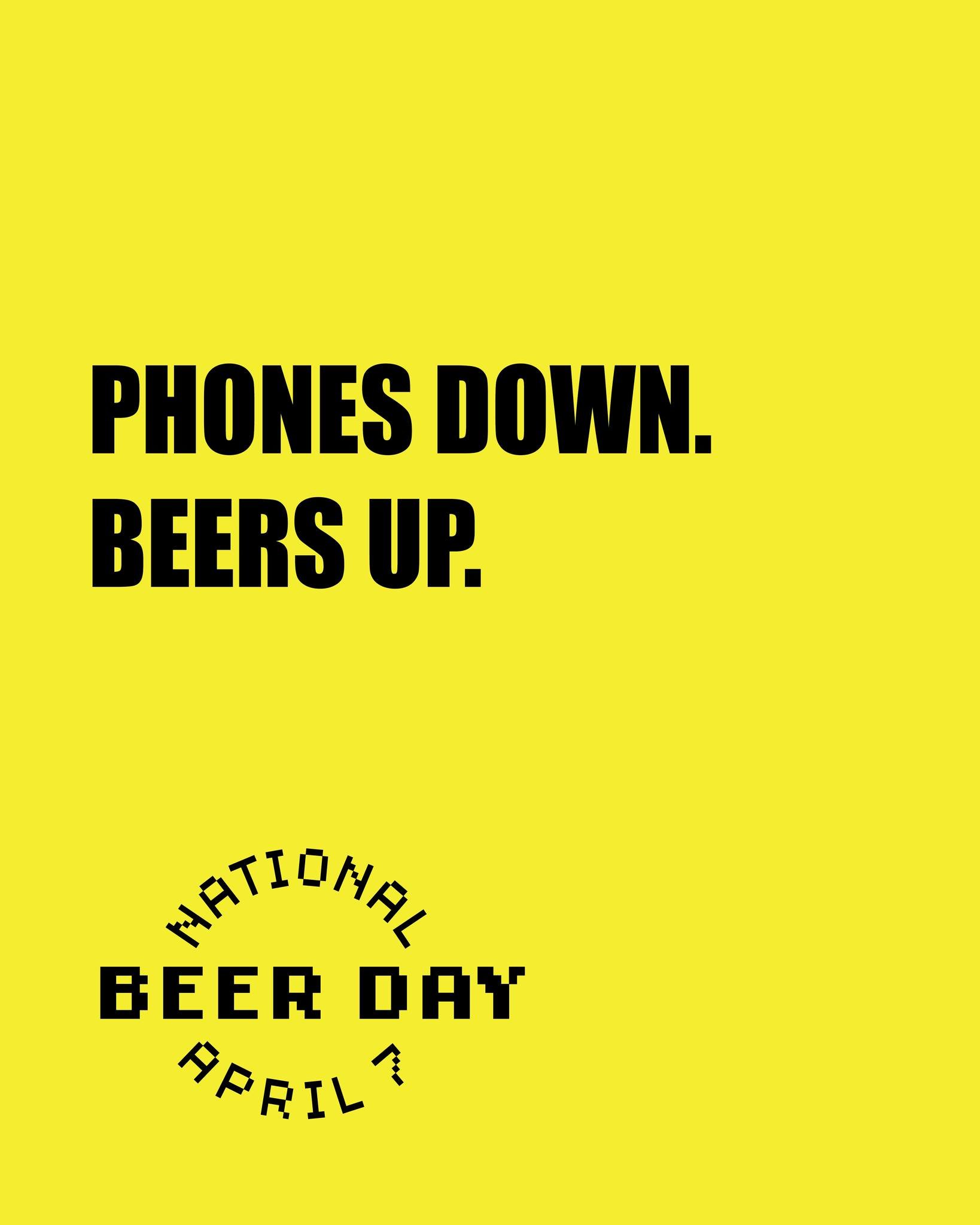 It&rsquo;s National BEER DAY! Put your phone down and pick up a pint or two.🍺
Celebrate at @sixbridgescrabapple for the win.