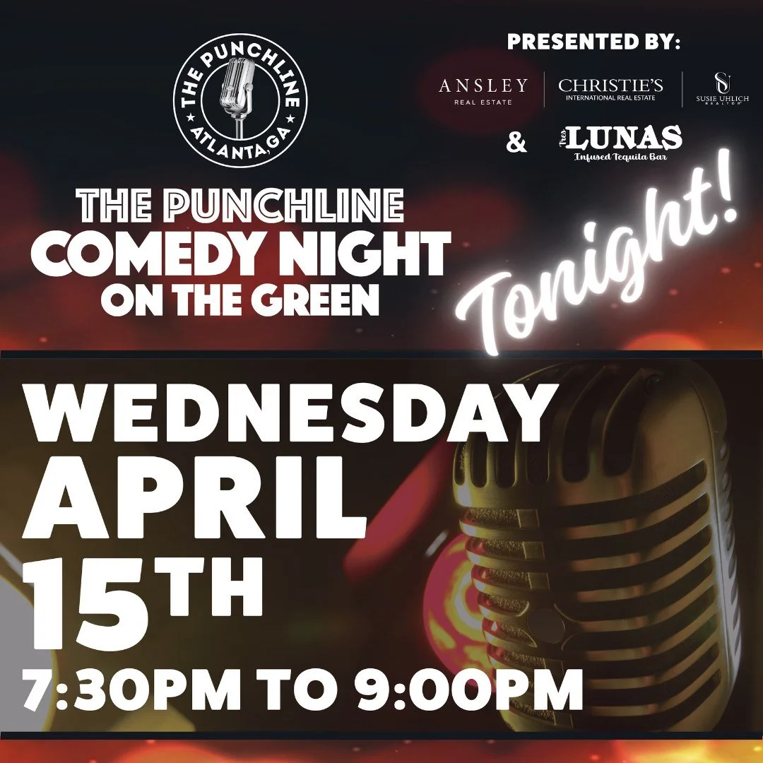 Don't miss out on the laughs on The Green TONIGHT! It's free and hilarious entertainment. Bring a chair, relax and enjoy a beautiful night in the #heartofmilton.

#comedy #punchlinecomedy #TheGreen #outdoorevents #miltonga #alpharetta #roswellga #cra