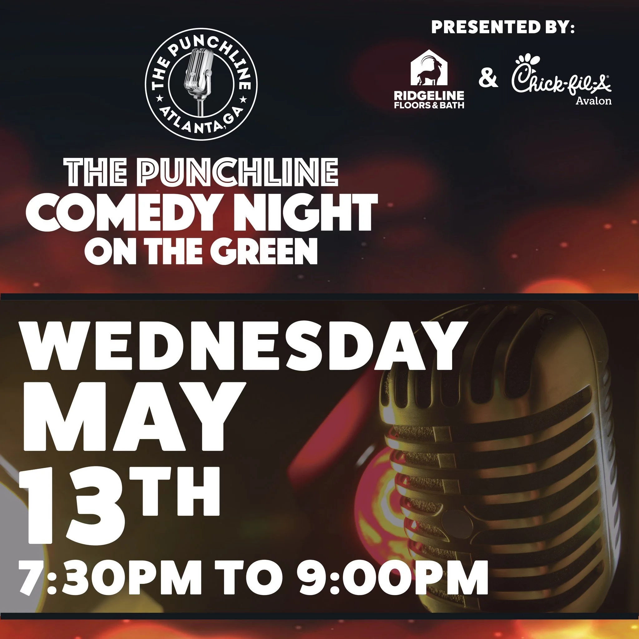🤣Ready for some good fun, laughs and FREE entertainment? Don't miss out on the next Punchline Comedy Night, Wednesday, May 13th from 7:30 - 9PM. Make it a date night or a meet up with your BFFs and grab some eats from our Crabapple Market restaurant