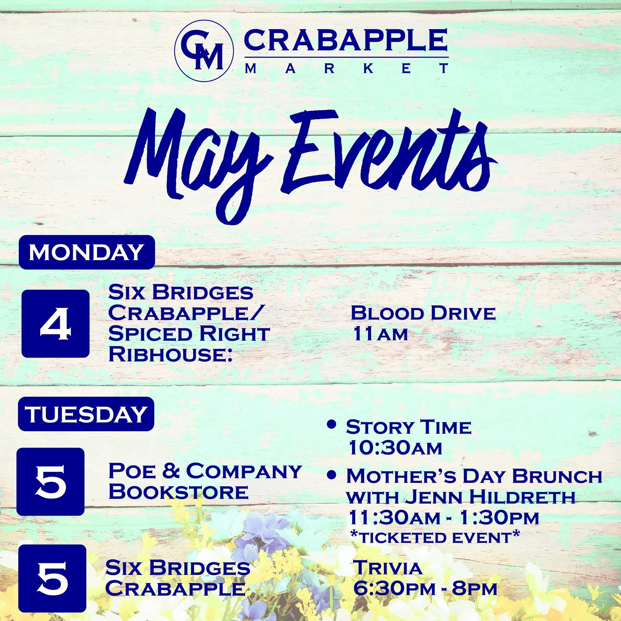 🌸🌼Say HELLO to May! See what's coming your way this week at Crabapple Market.

#TheGreen #outdoorevents #May2026 #heartofmilton #heartofcrabapple #miltonga #crabapple #crabapplemarketga #crabapplemarket