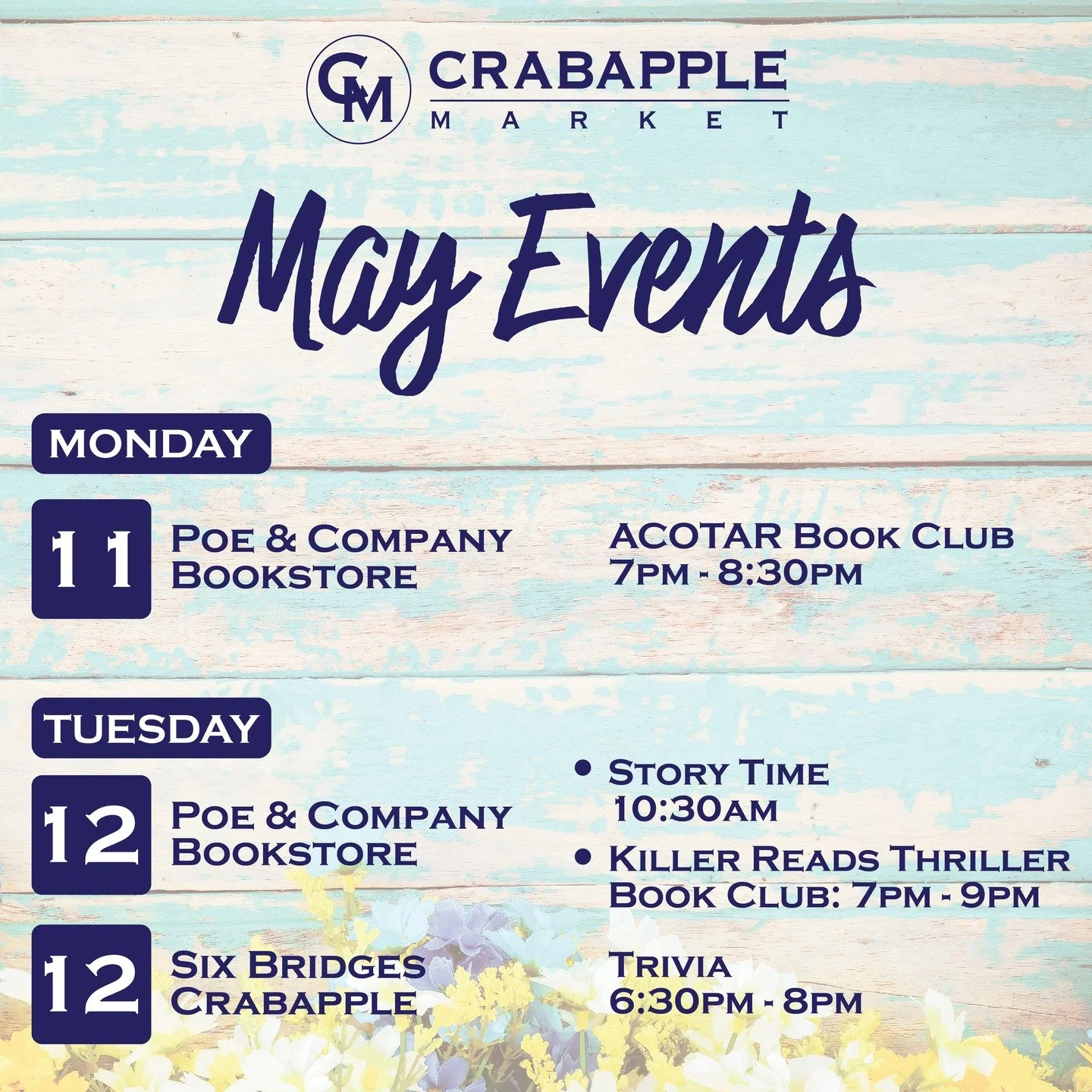 May is a busy month for everyone with end of school, sports tournaments and graduations! Come by Crabapple Market for some laughs, music, tasty food and fun to relieve some stress! Check out the events going on this week...
@heartofmiltonga @downtown