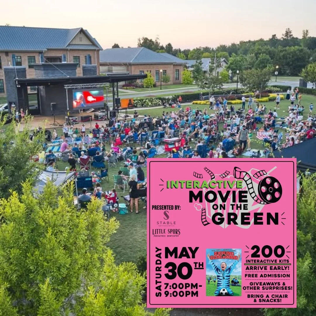 Get READY for free, family fun next Saturday night with the Interactive Movie on The Green featuring the hilarious movie, Kicking &amp; Screaming on May 30th at 7PM. It's a great way to KICK off summer! This event is geared for the littles to have a 