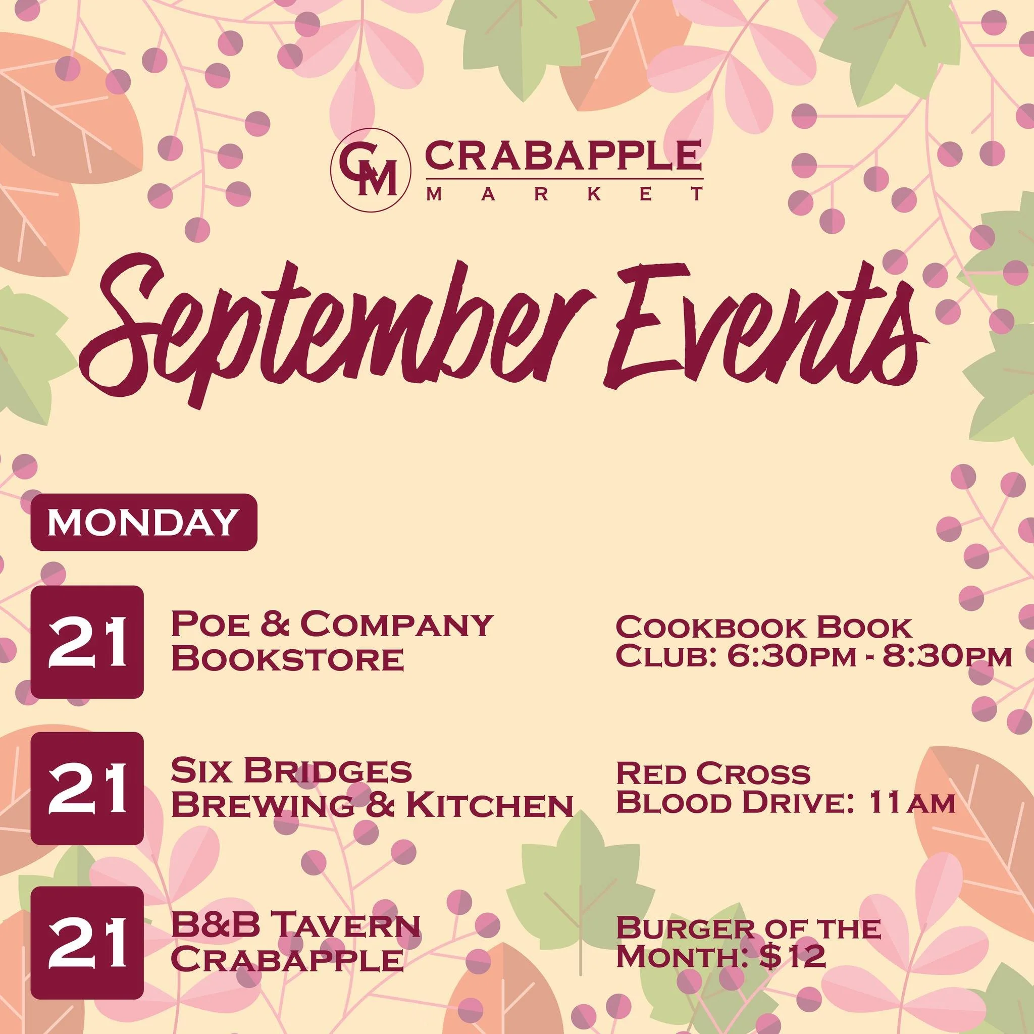 It may be Fall Break, but Crabapple Market still has things to do! Check out this week&rsquo;s schedule. ☝️

#thisweek #september #bookstore #brewery #miltonga #crabapplemarketga #crabapple #crabapplemarket #heartofmilton #hearofcrabapple