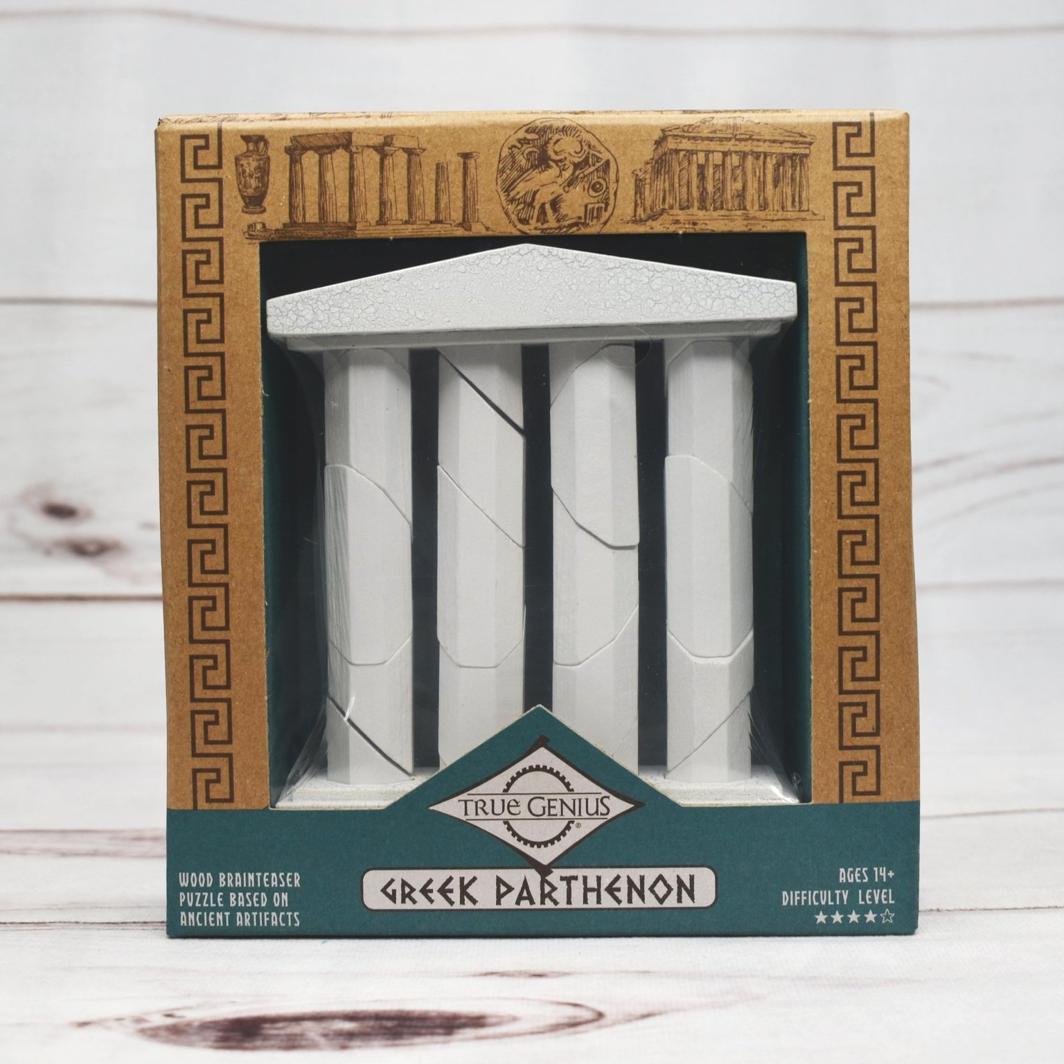 Greek Parthenon - Wood Brainteaser Puzzle