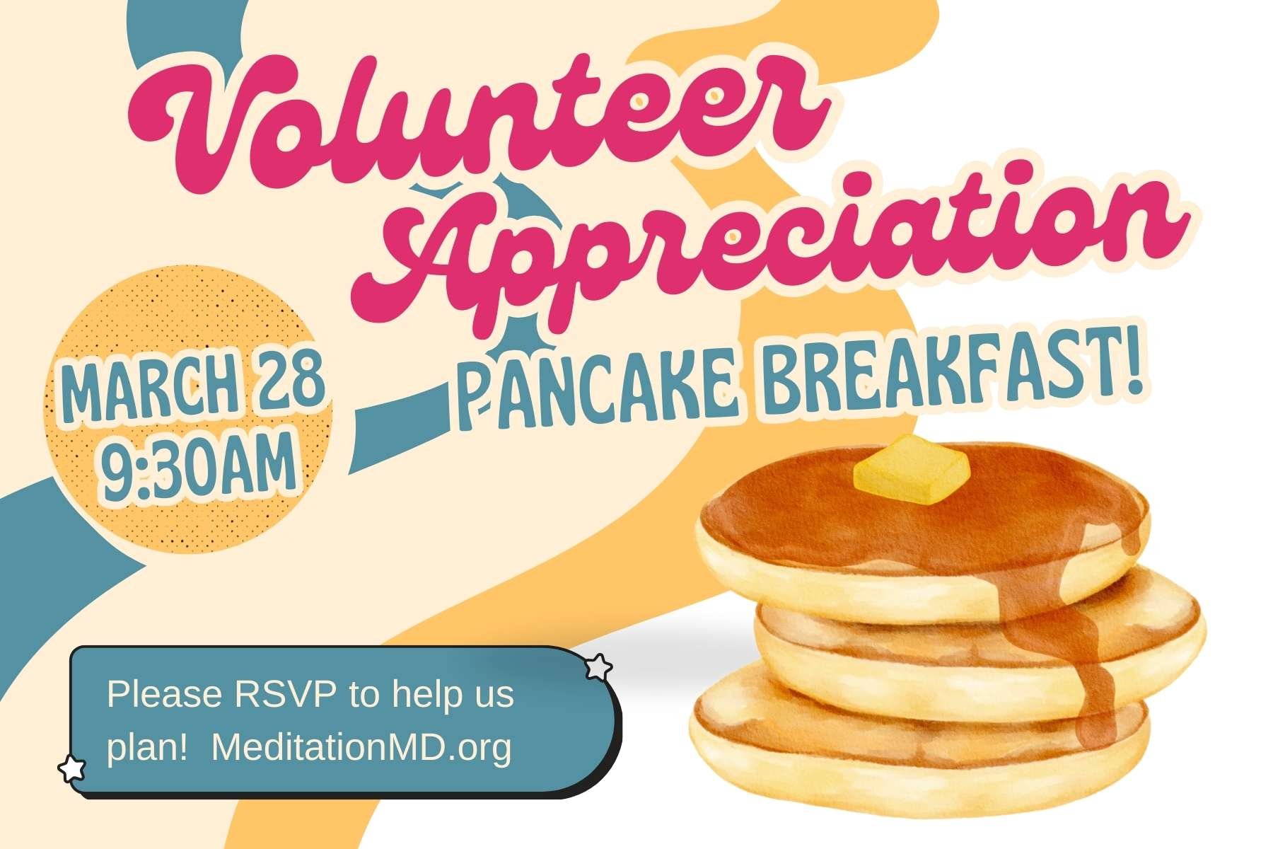 Volunteer Appreciation Pancake Breakfast