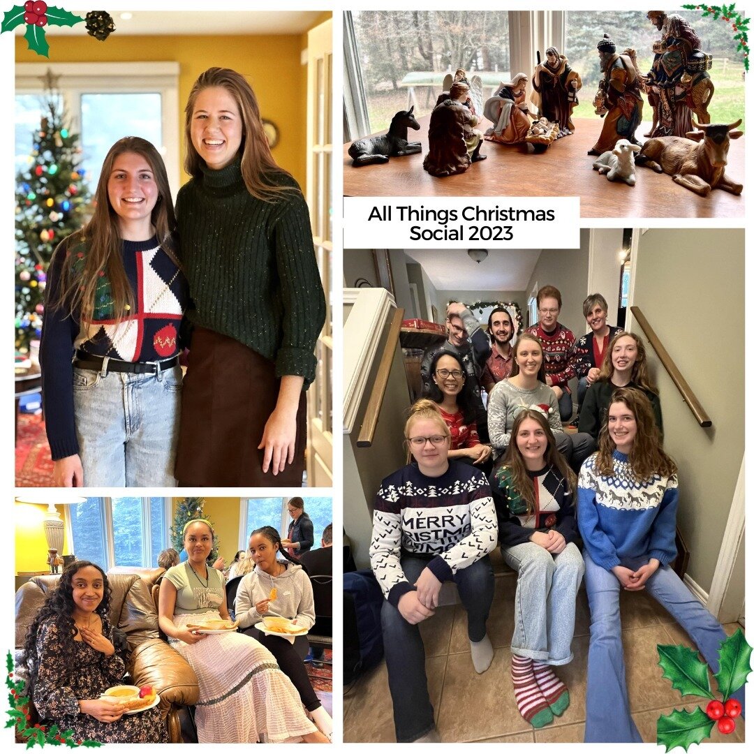 No ugly Christmas sweaters in this group! And - great to see interns connecting!
