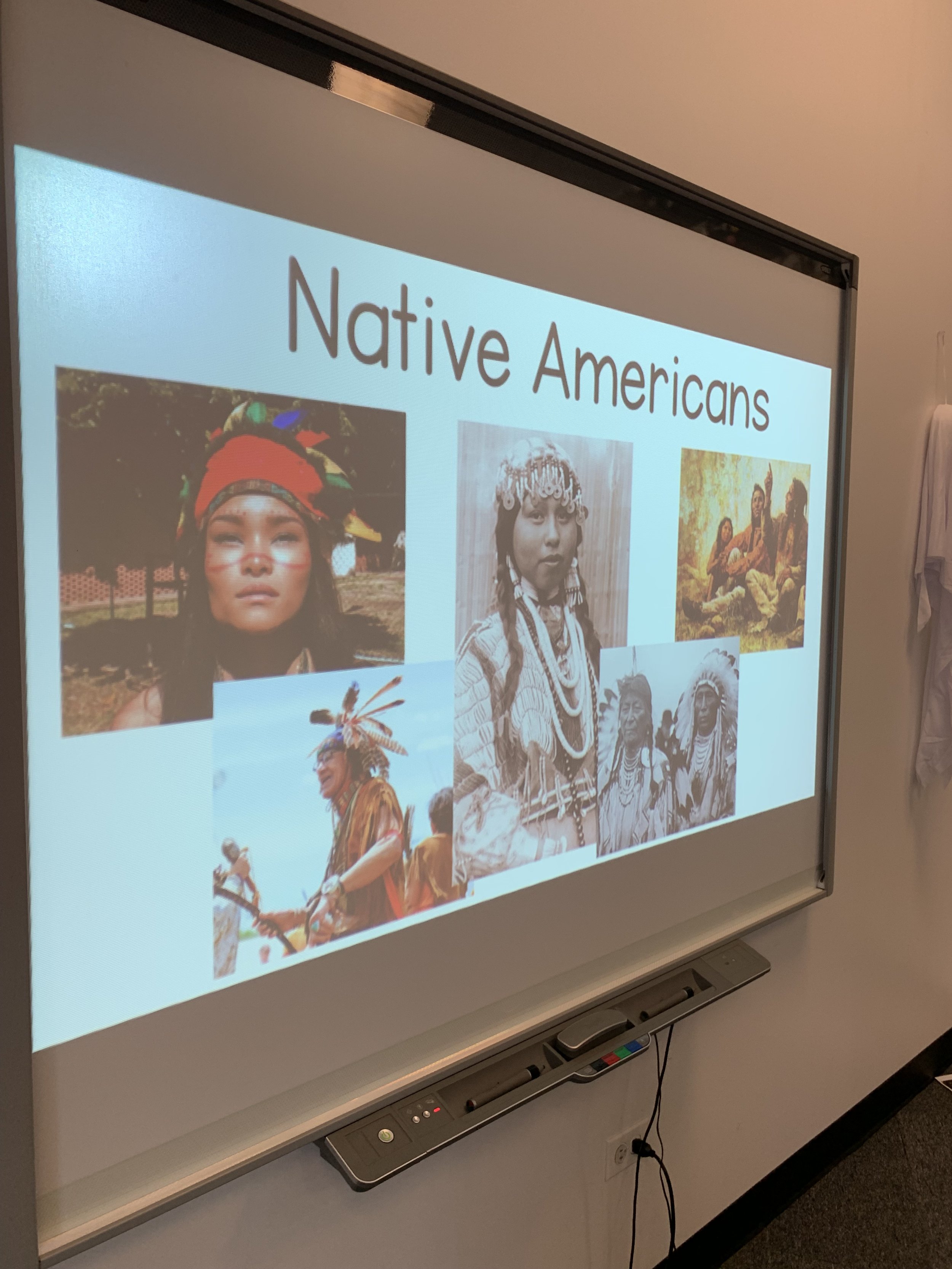 For Indigenous Peoples' Day, students first learned the history of Indigenous People (Native Americans)...