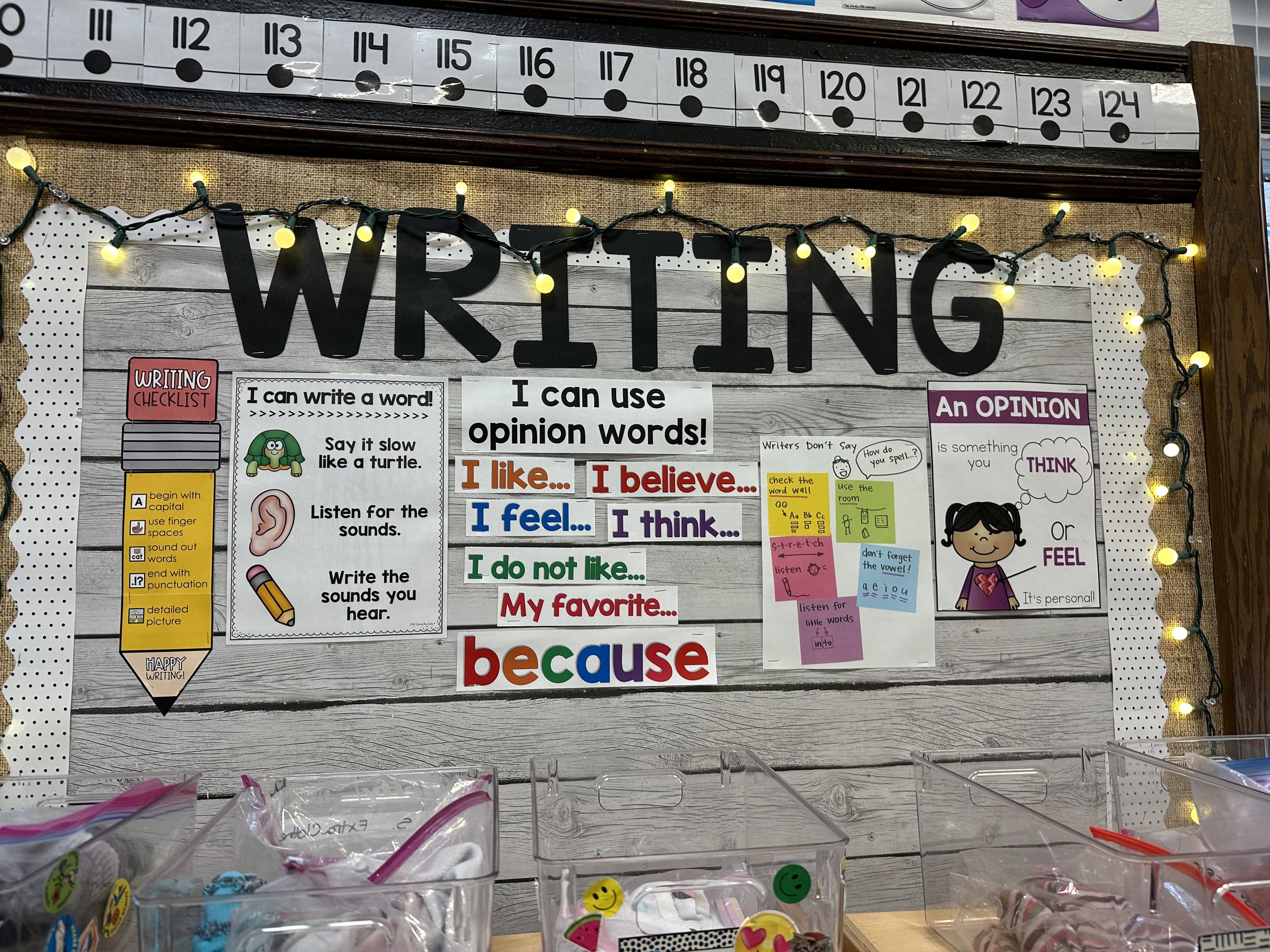 My supplemental writing anchor charts for opinion writing.