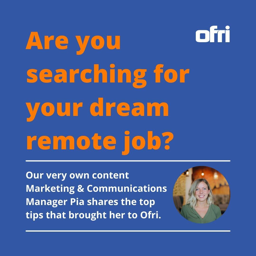 Have you dreamt of having a fully remote job, but you aren't quite sure how to go about finding one?⁠
⁠
Don't worry, Pia from marketing has you covered. It was her dream also and she made it happen.⁠
⁠
You can find out her step by step process in our