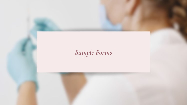 Sample forms