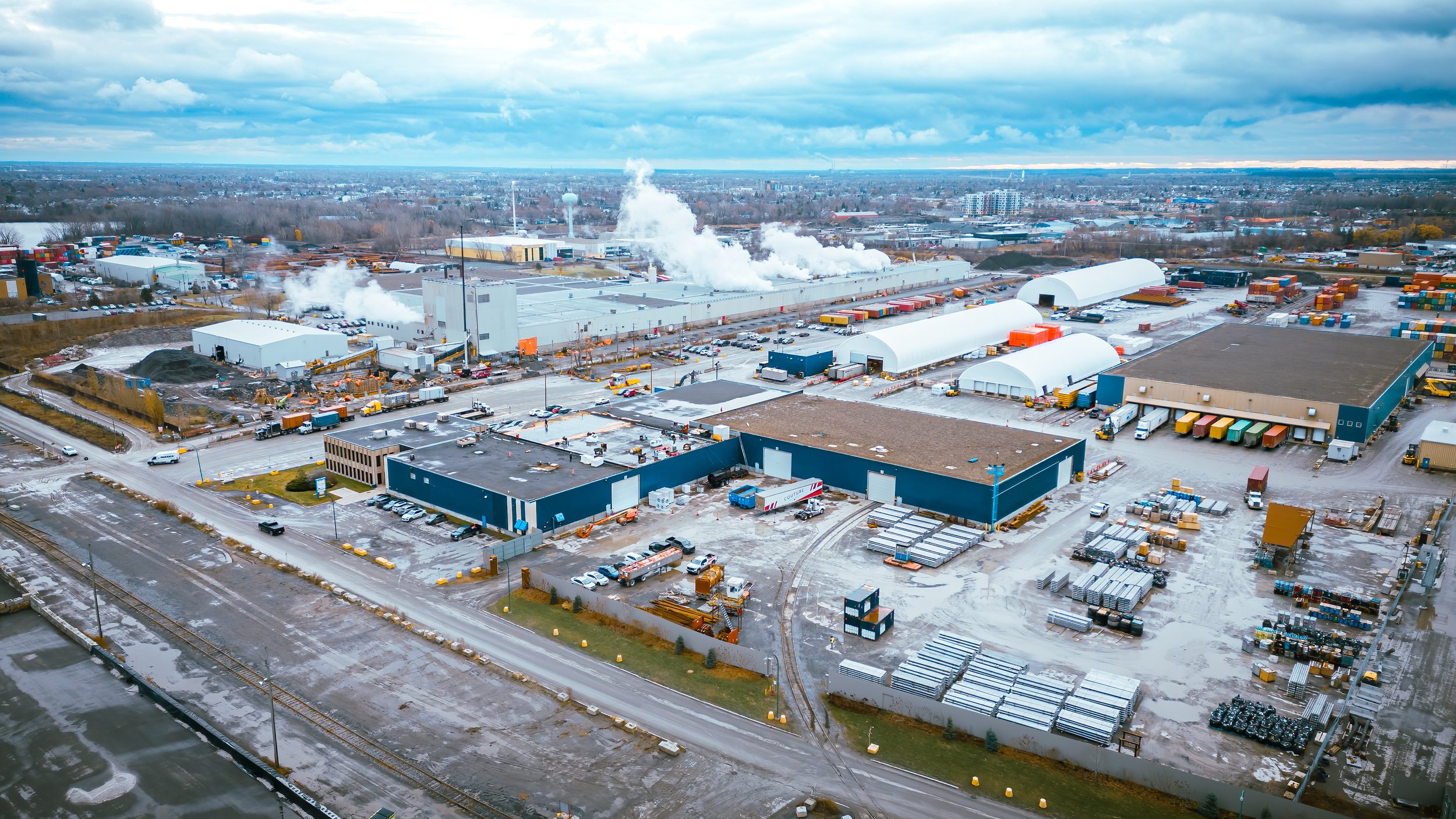 Drone-chantier-excavation-coffrage-Montreal