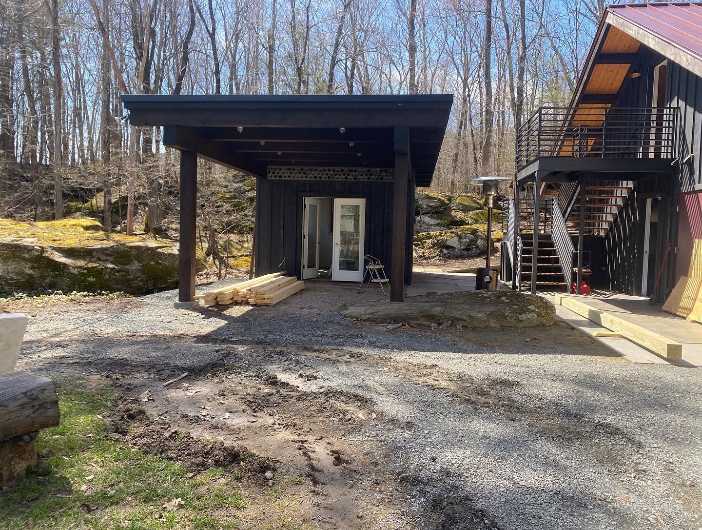 Spring is in the air (finally!!), and we are here for it!! We&rsquo;ve been hard at work constructing a new catering building that fits in beautifully with the venue. No rented white canvas sanitation tents needed from now on. This structure is going