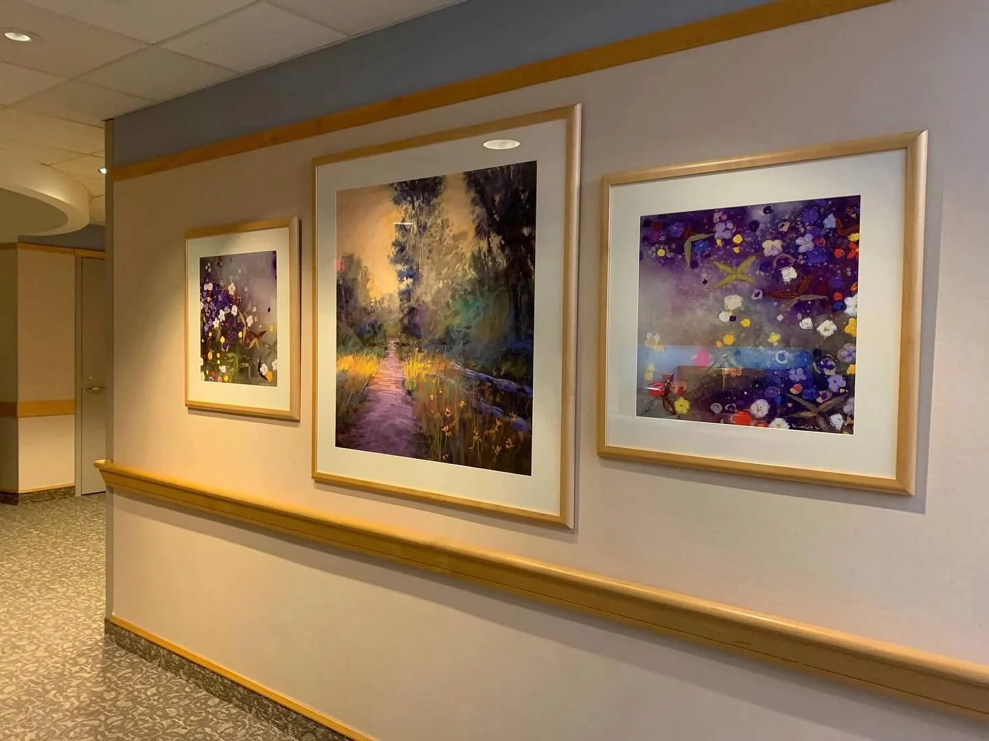 Refresh..update your old artwork with new imagery. Saving the frames helped the client stay within budget while updating the outdated floral imagery with a new contemporary feel.