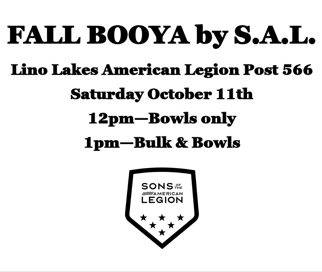 October SAL AL Post 566 Booya